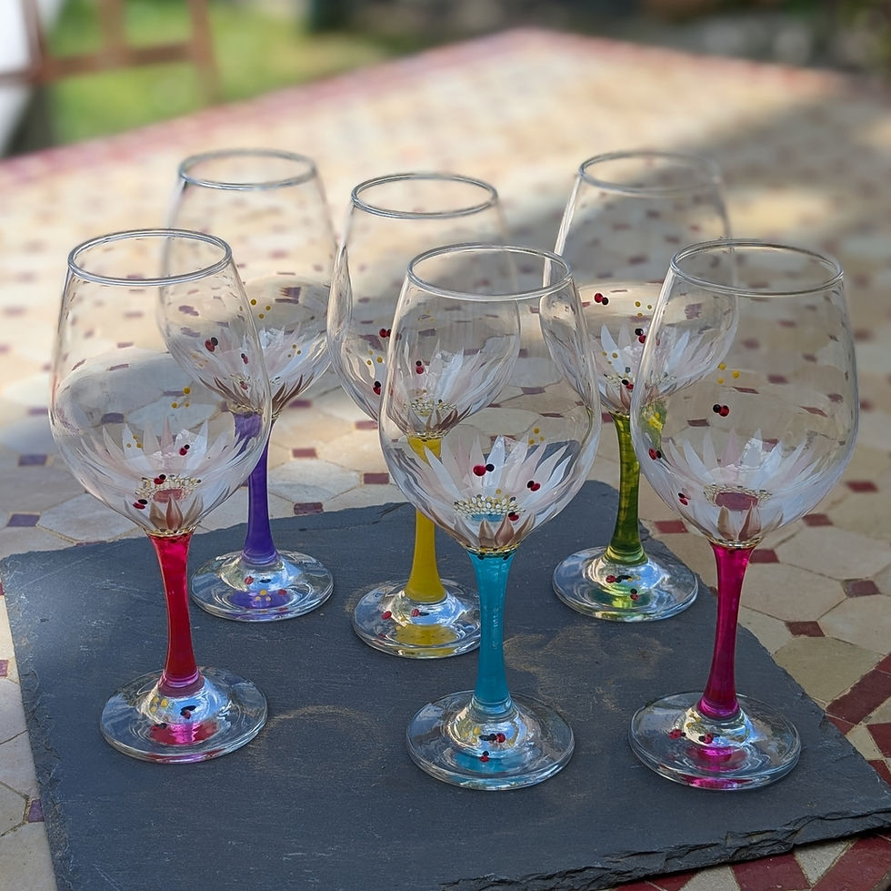 Miniature : 🐞Bouquet 6 Vin Fleurs "Coccinelles et Marguerite" Multicolore"