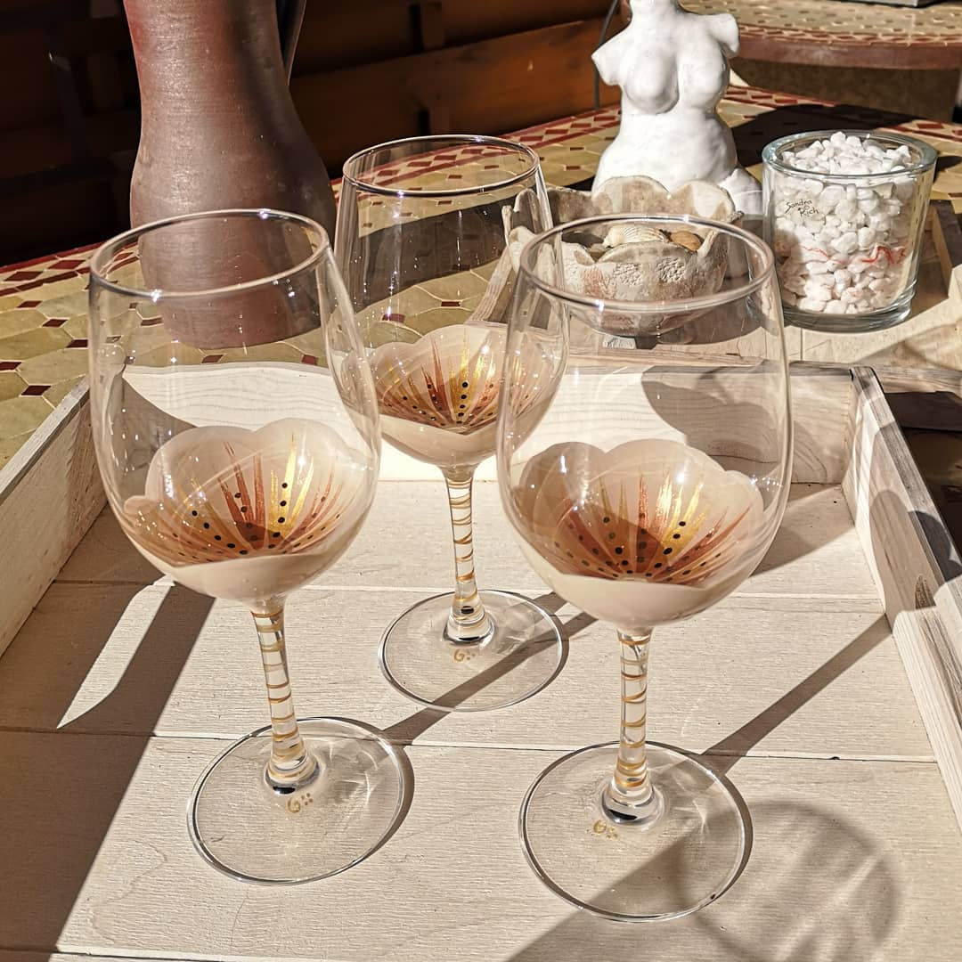 Bouquet 6 Vin Dégustation Fleurs de "Coton" 36cl