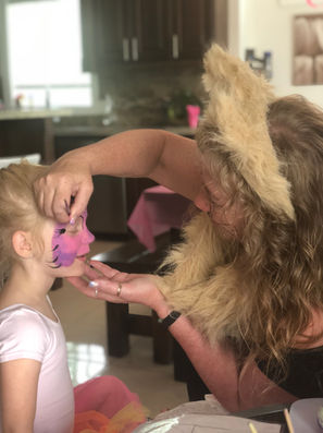 Our Face Painter on Halloween