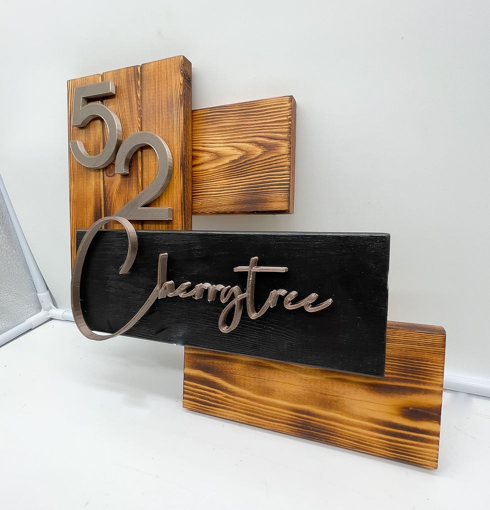 Thumbnail: YAKISUGI Designer Charred House plaque