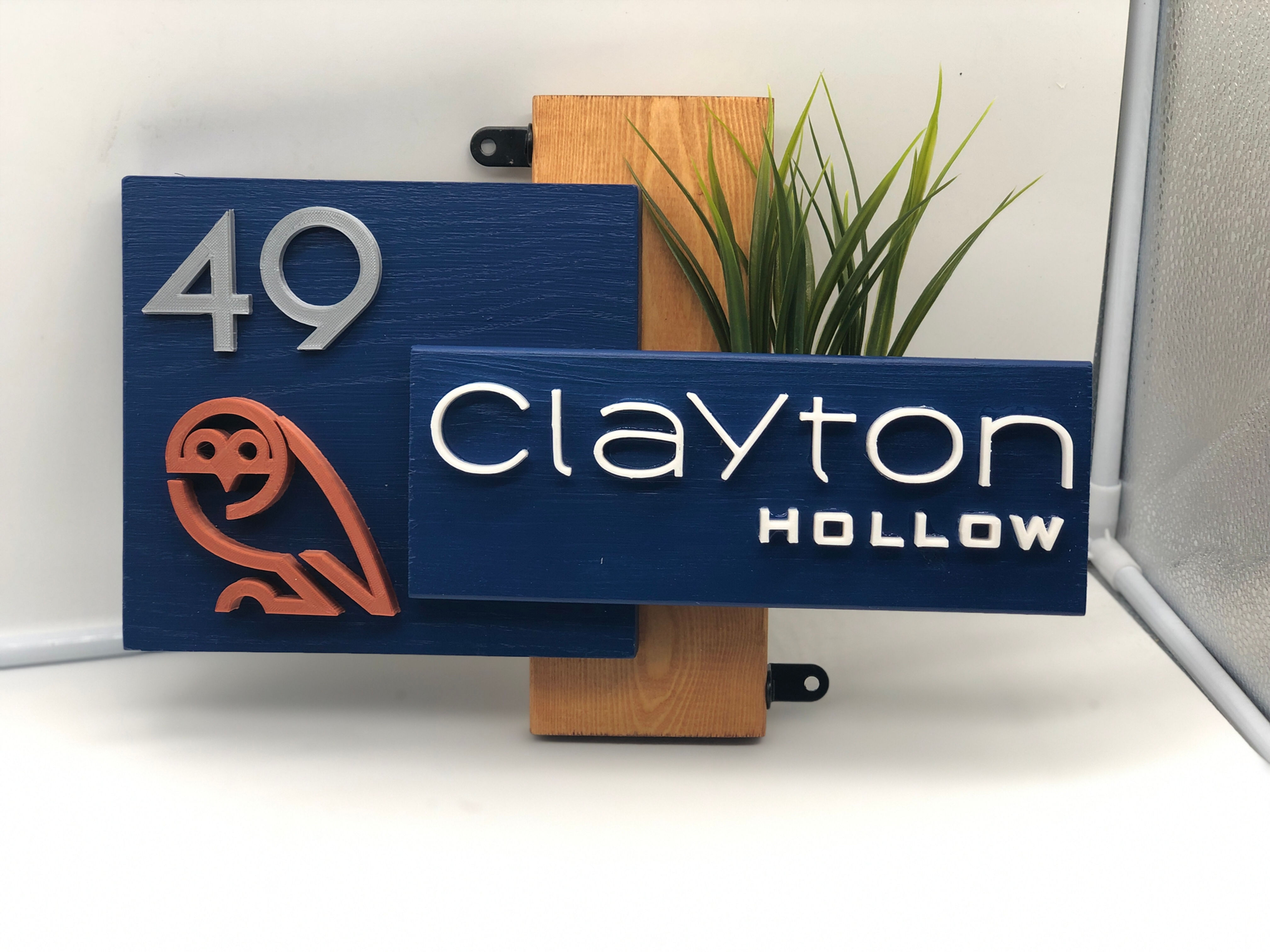 Designer Football House Plaque