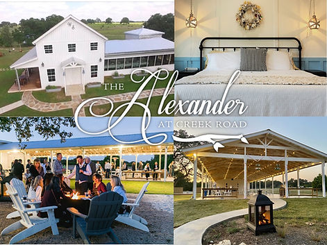 The Alexander at Creek Road Lodging and Event Venyue in Dripping Springs Tx