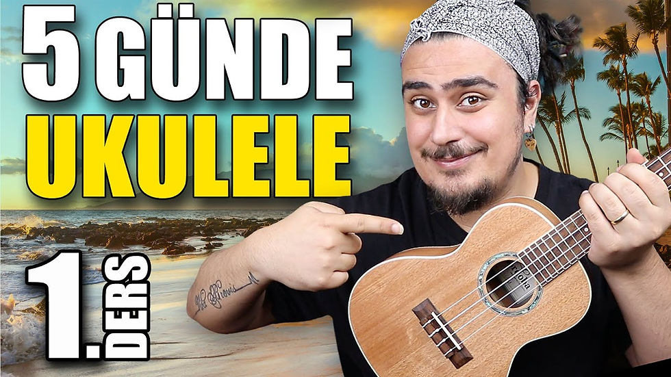 🌴 Eğitime Gitmek İçin Tıklayın: 5 Günde Ukulele Nasıl Çalınır? - YouTube Oynatma Listesi Ukulele dersleri 1 başlıyor. Ukulele nasıl çalınır? 5 günlük ukulele dersleri eğitimi ile sıfırdan ukulele çalmayı öğren! Ukulele ders 1 ile başlangıç yap ve kolay ukulele çal. Yeni başlayanlar için ukulele ilk dersBu ukulele dersleri ile hızlı bir şekilde etkili ukulele çalmayı öğreneceksiniz. Soprano, concert veya tenor ukulele olması fark etmez. İstediğiniz ukulele ile bu dersleri tamamlayabilirsiniz.Ukulele nasıl tutulurdan, parmak egzersizlerine. Ukulele akort etmek den ukulele basit akorlara ve ritim atmaya bir çok bilgi öğreneceksiniz. Özellikle bu ukulele dersi 1 bölümünü dikkatlice dinleyin ve öğrendiklerinizi tekrar tekrar uygulayın