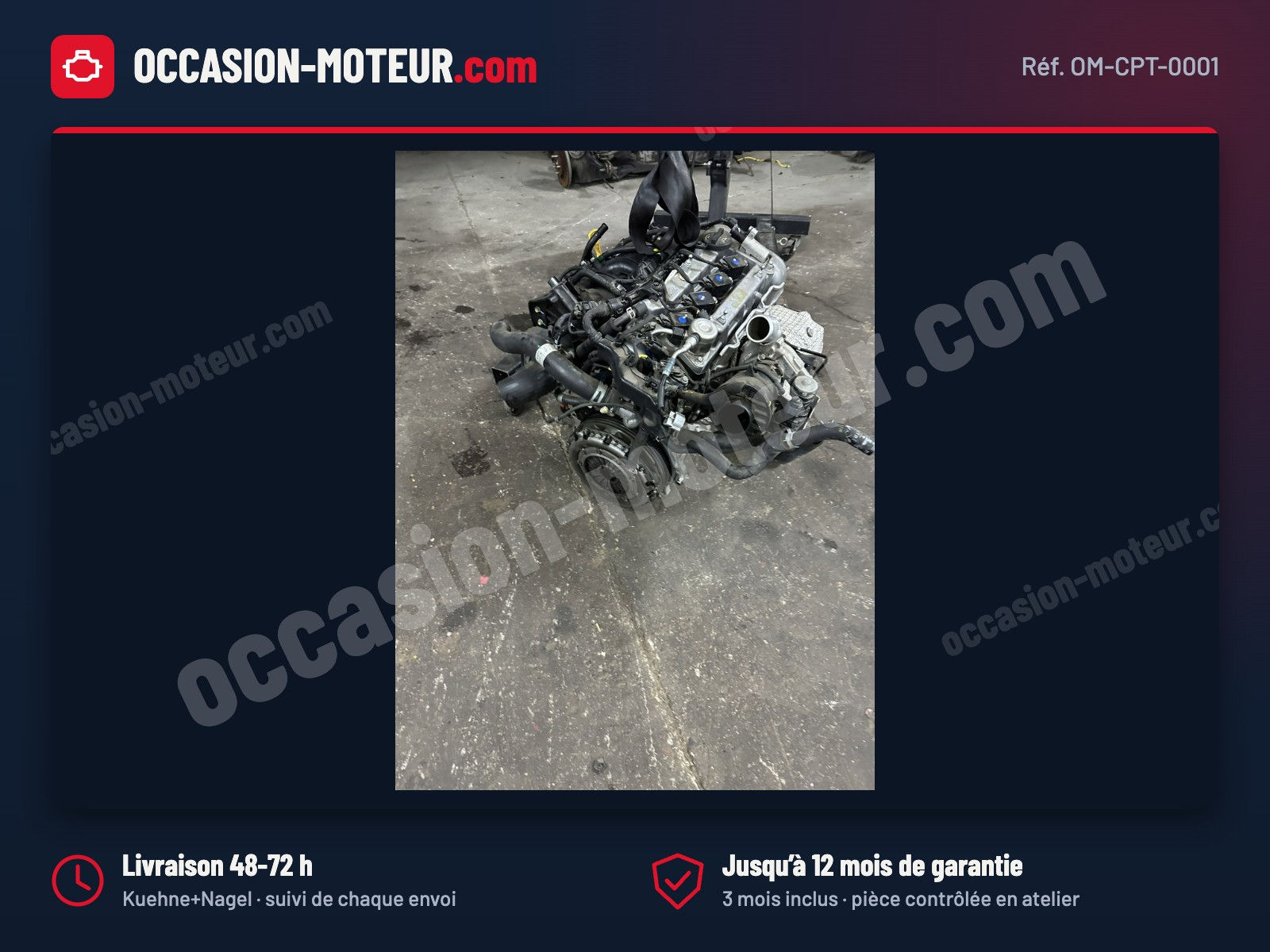 Moteur Kia Sportage IV Hyundai Tucson III 1.6 T-GDI 177 G4FJ complet