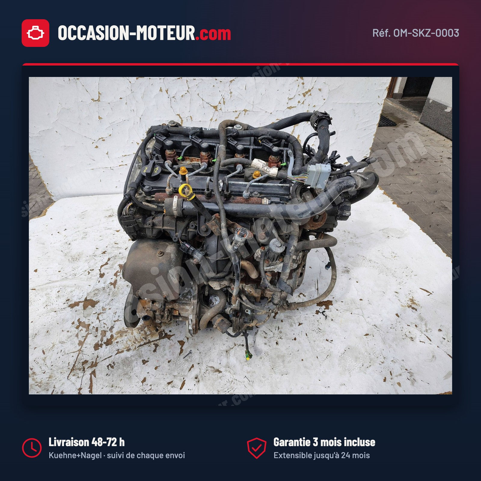 Moteur Peugeot Boxer 2.2 HDi 130 ch 10TRJA 4HH 2009 112 000 km avec clim