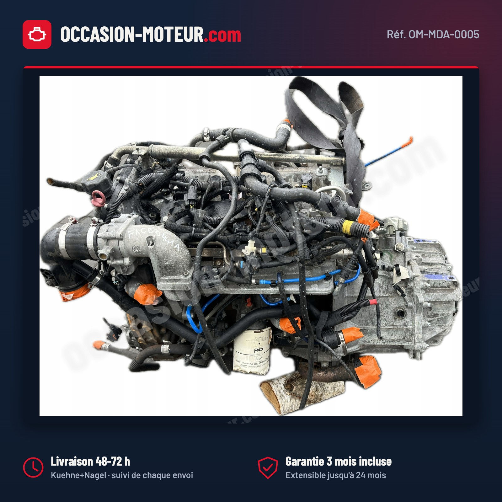 Moteur Fiat Ducato III 3.0 CNG Natural Power F1CE0441A 164 000 km