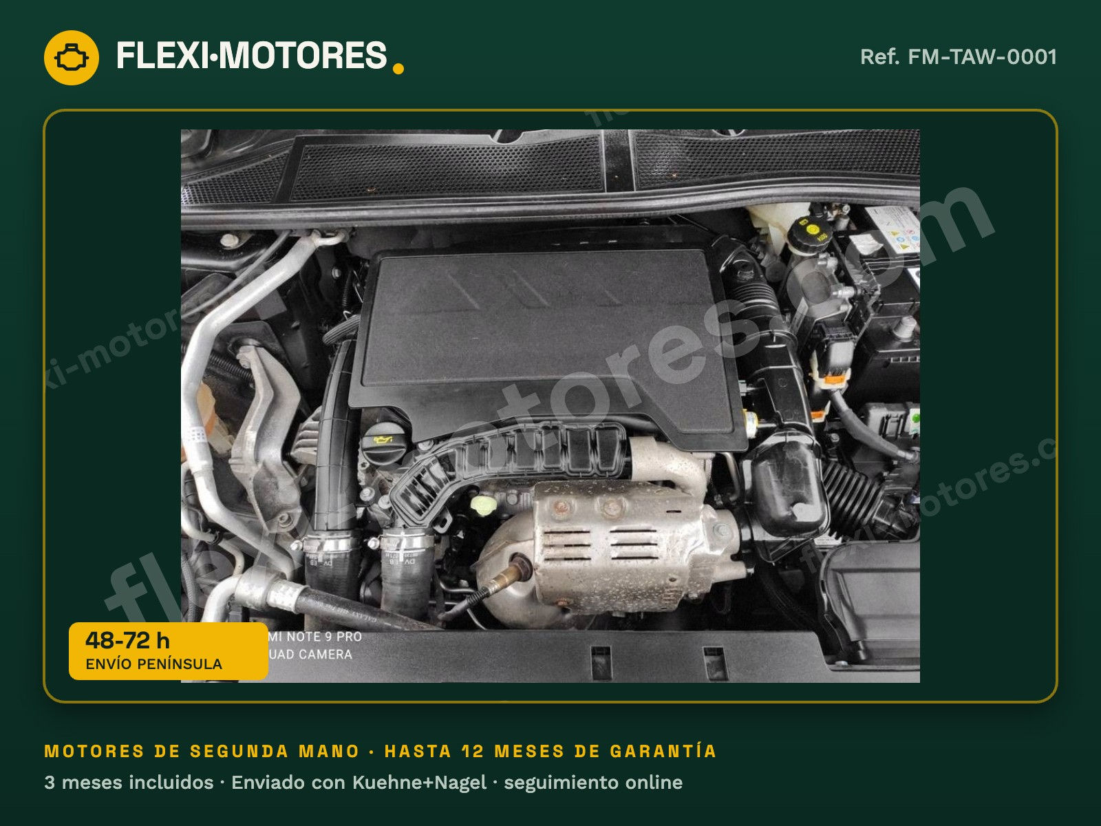Motor Citroën C5 X 1.2 PureTech 130 CV HNS EB2ADTS 2023 completo con accesorios