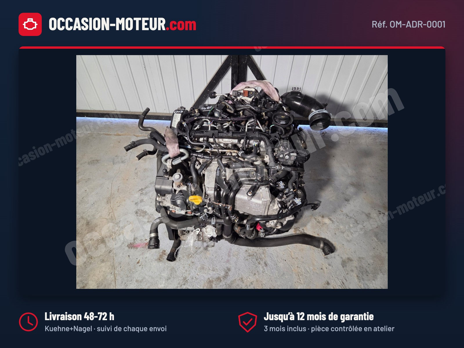 Moteur Audi A3 8V VW Golf VII Seat Skoda 1.6 TDI CXXB 2015 103 000 km