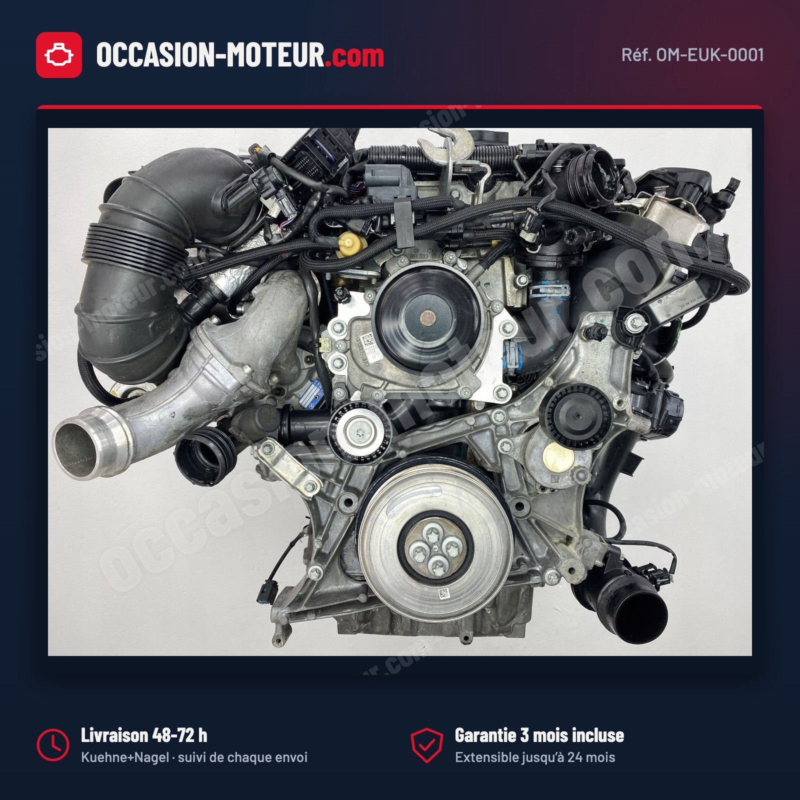 Moteur Mercedes OM 651.960 2.2 CDI 204 ch ML GLE 250 d 4Matic W166