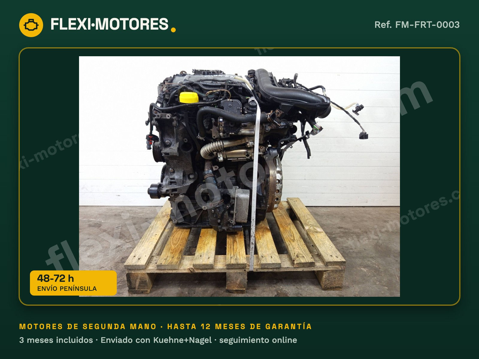 Motor Renault Trafic II 2.0 dCi M9RE780 198.690 km con accesorios