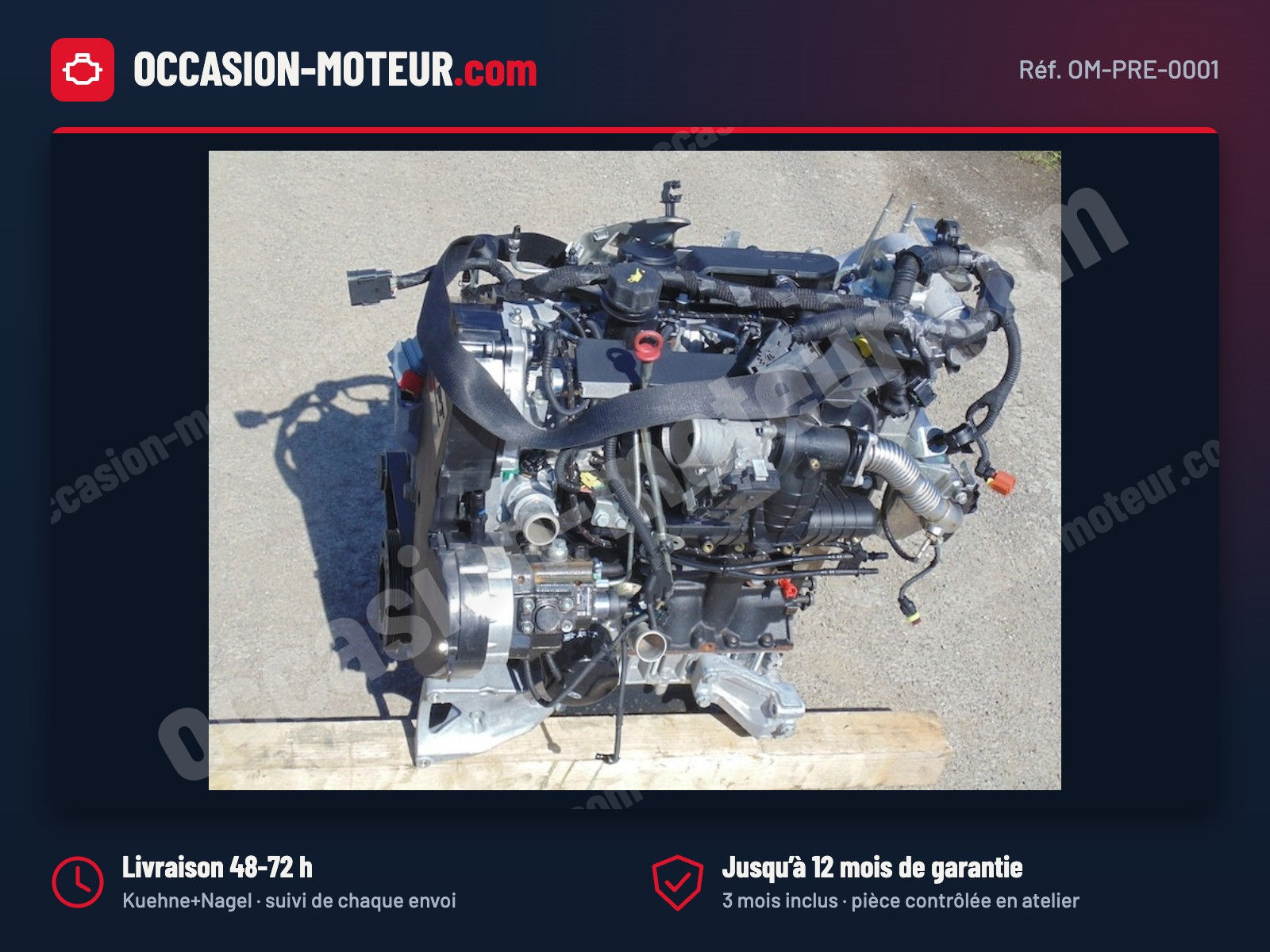 Moteur Fiat Ducato 2.3 MultiJet F1AGL411A Euro 6 2021 69 000 km