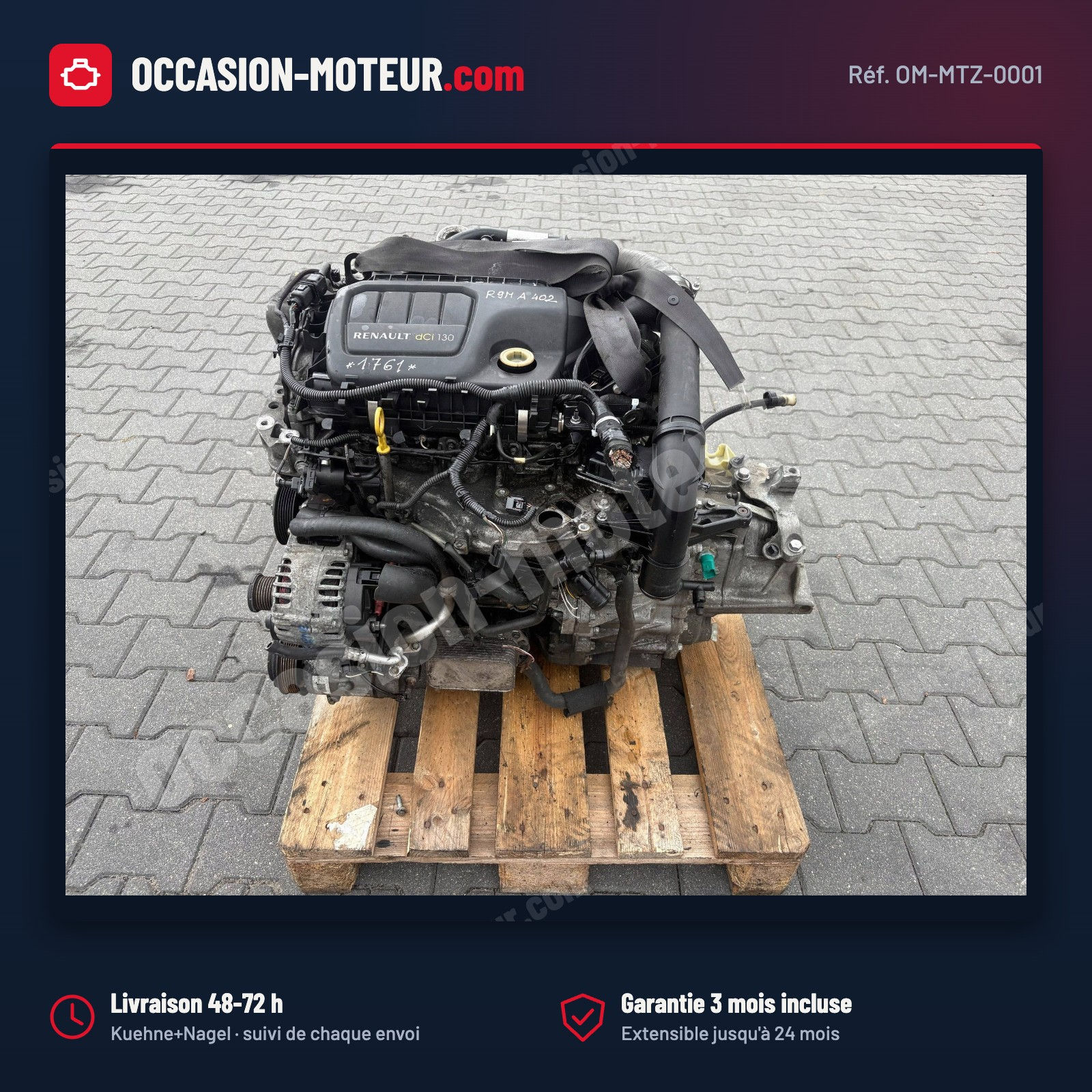 Moteur Renault Scenic III 1.6 dCi 130 R9M402 2015 complet