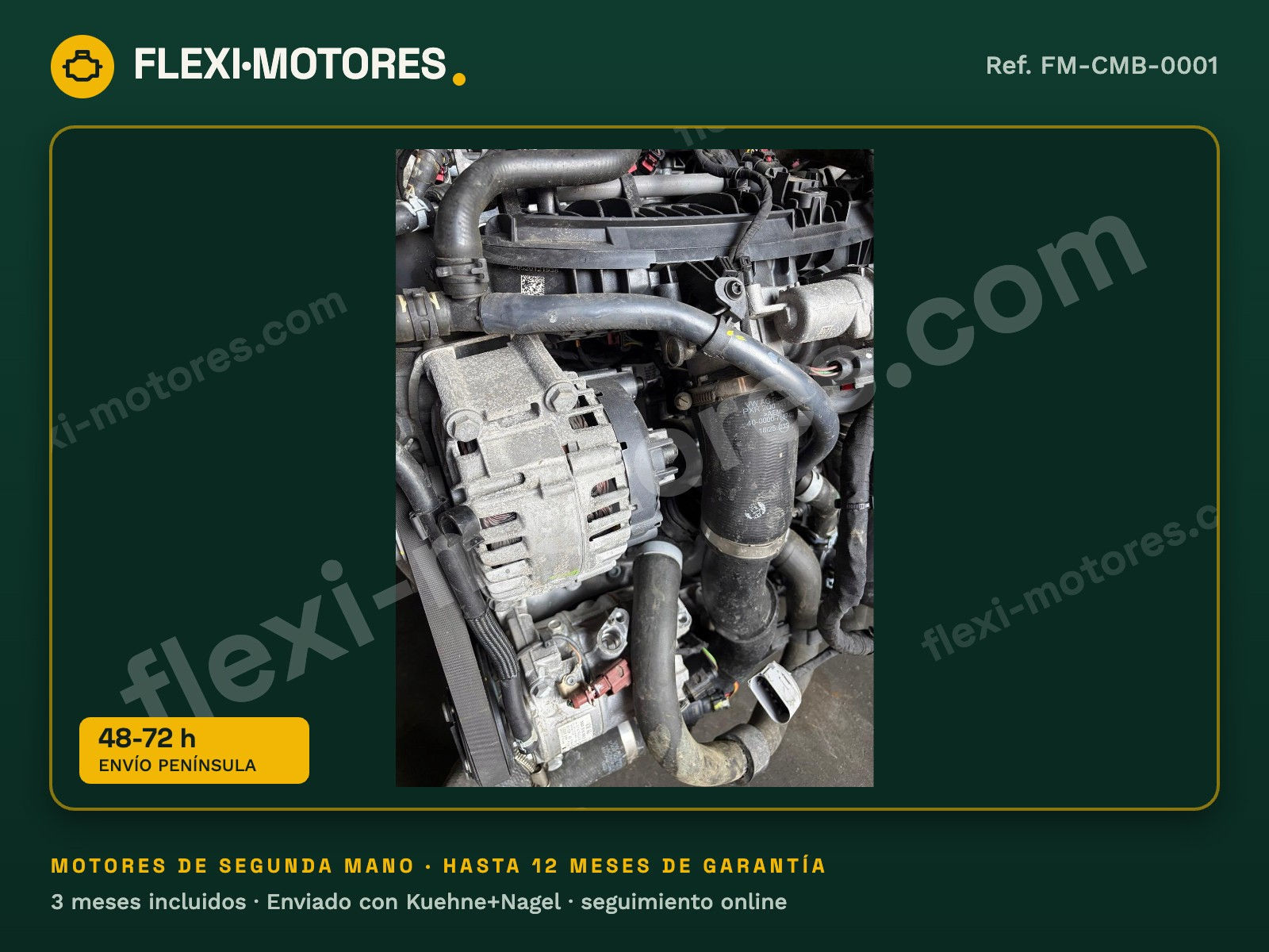 Motor VW Arteon Tiguan Golf Passat 2.0 TSI 190 CV DNN 27.000 km completo