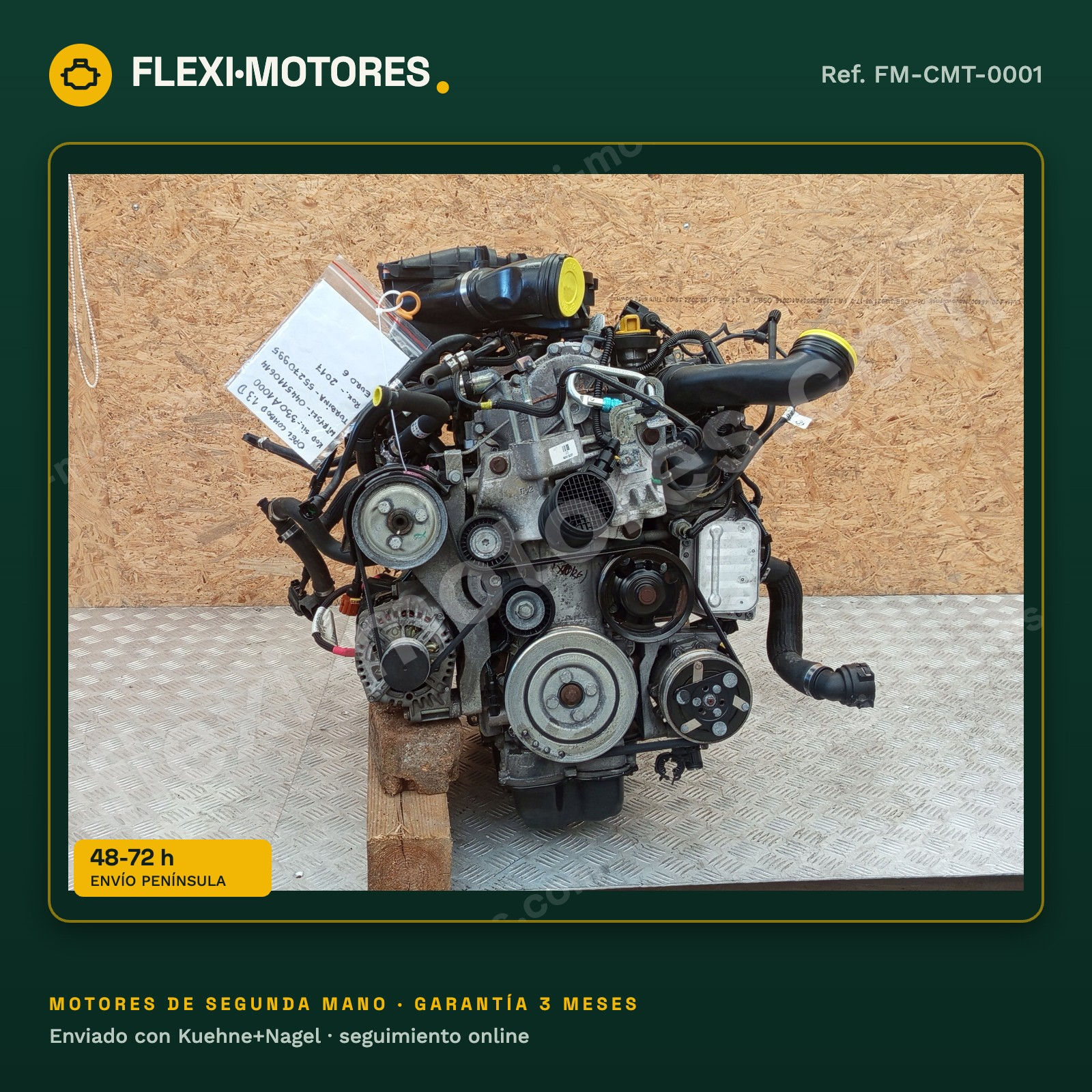 Motor Opel Combo D Fiat Doblo II 1.3 CDTI 95 CV 330A1000 Euro 6