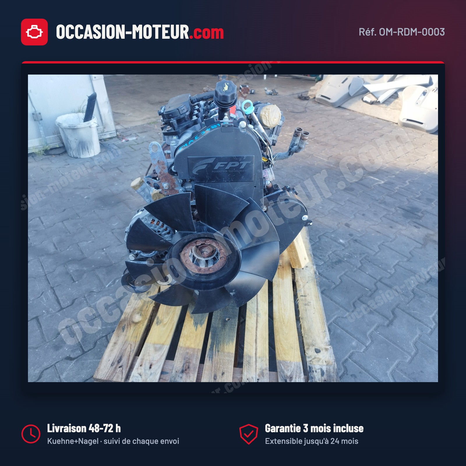 Moteur Iveco Daily V 2.3 HPI Euro 5 F1AE3481B 176 000 km