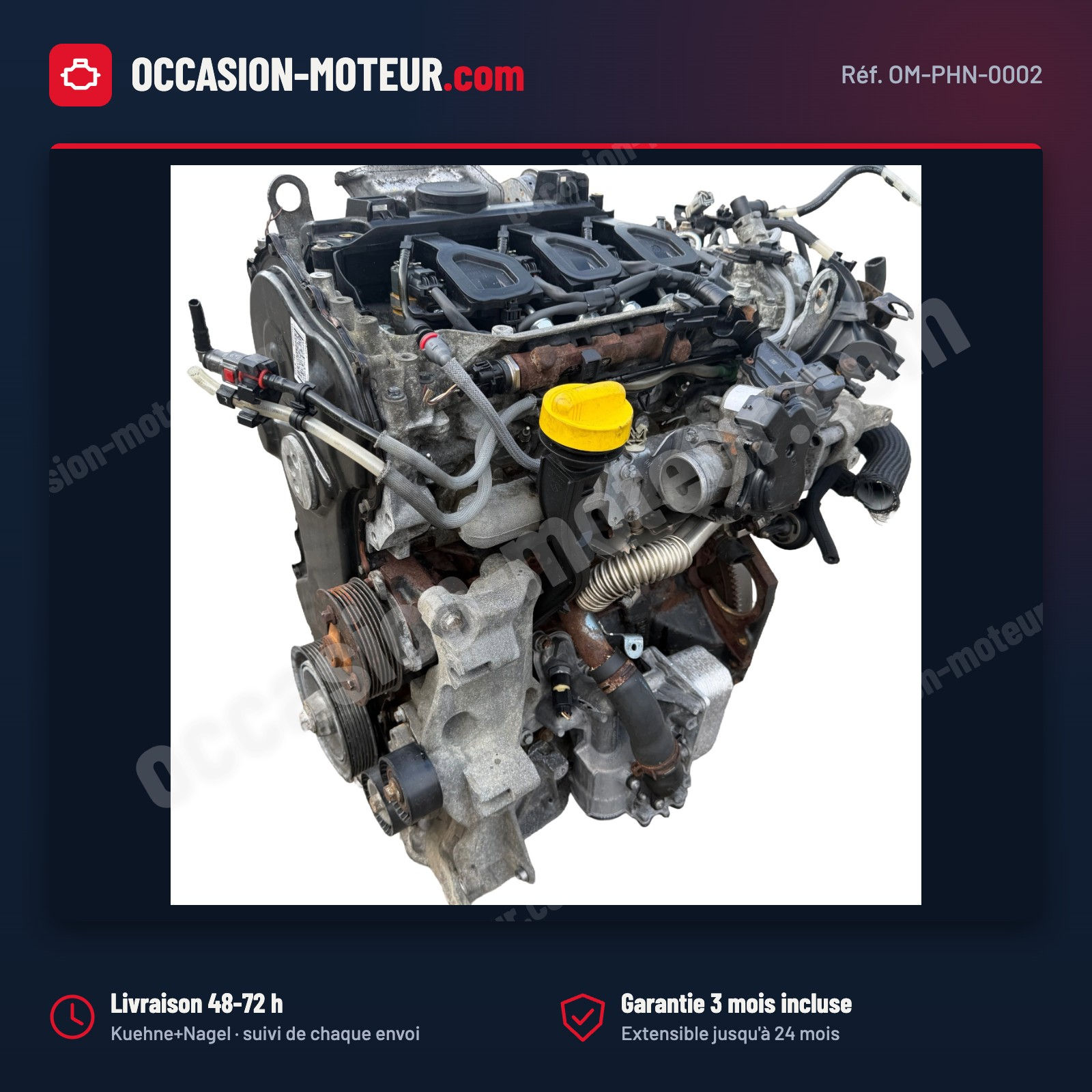 Moteur Renault Trafic / Vivaro / Primastar 2.0 dCi M9R 786 Euro 5 145 000 km