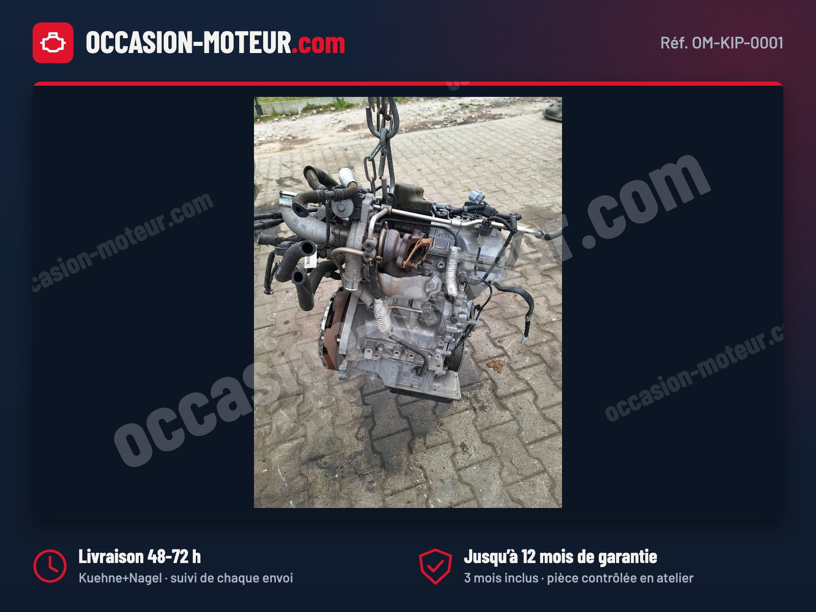 Moteur Hyundai Kona Kia Stonic 1.0 T-GDI 120 ch G3LC complet
