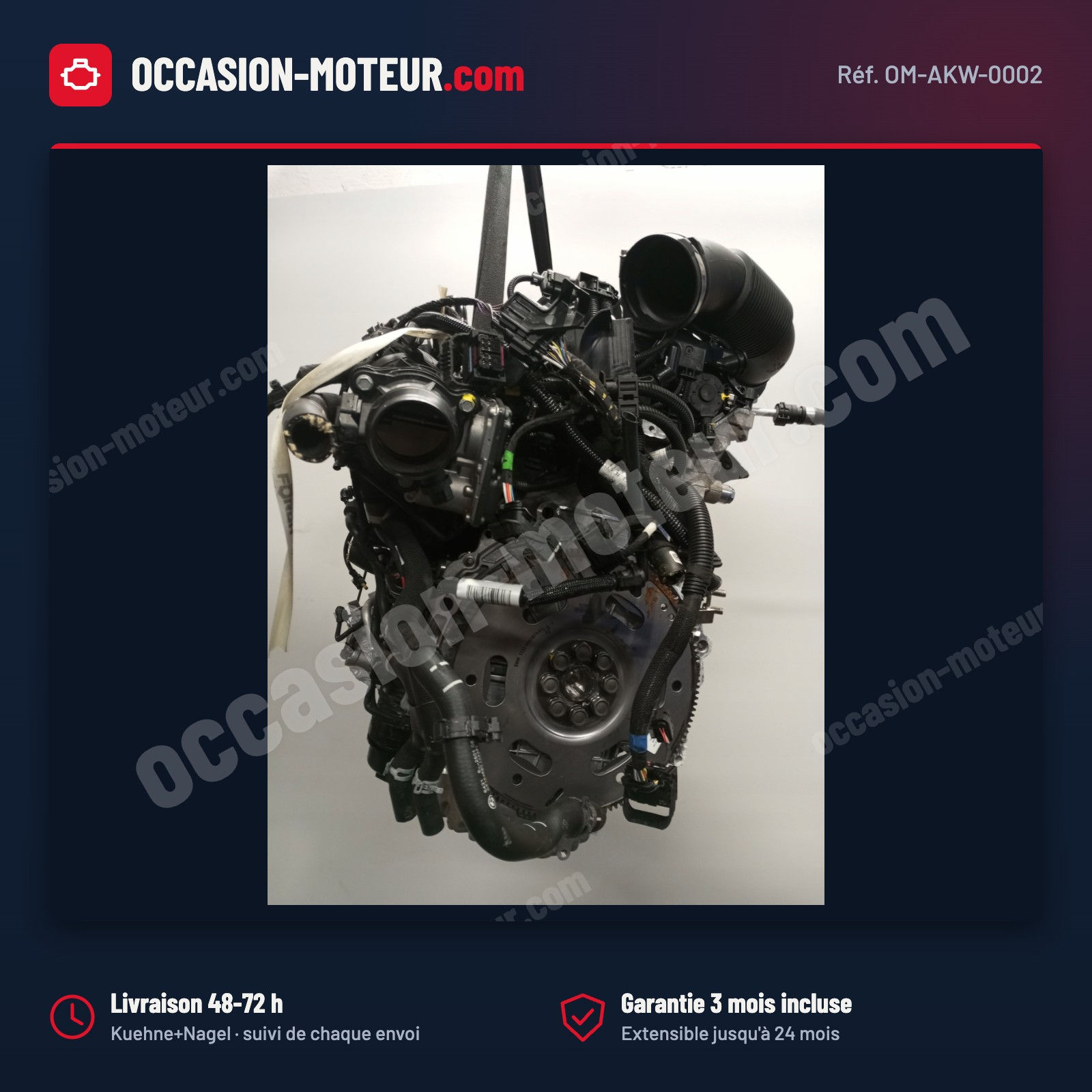 Moteur BMW X2 F39 2.0i turbo essence B48A20A Mini Cooper S F60 X1 F48