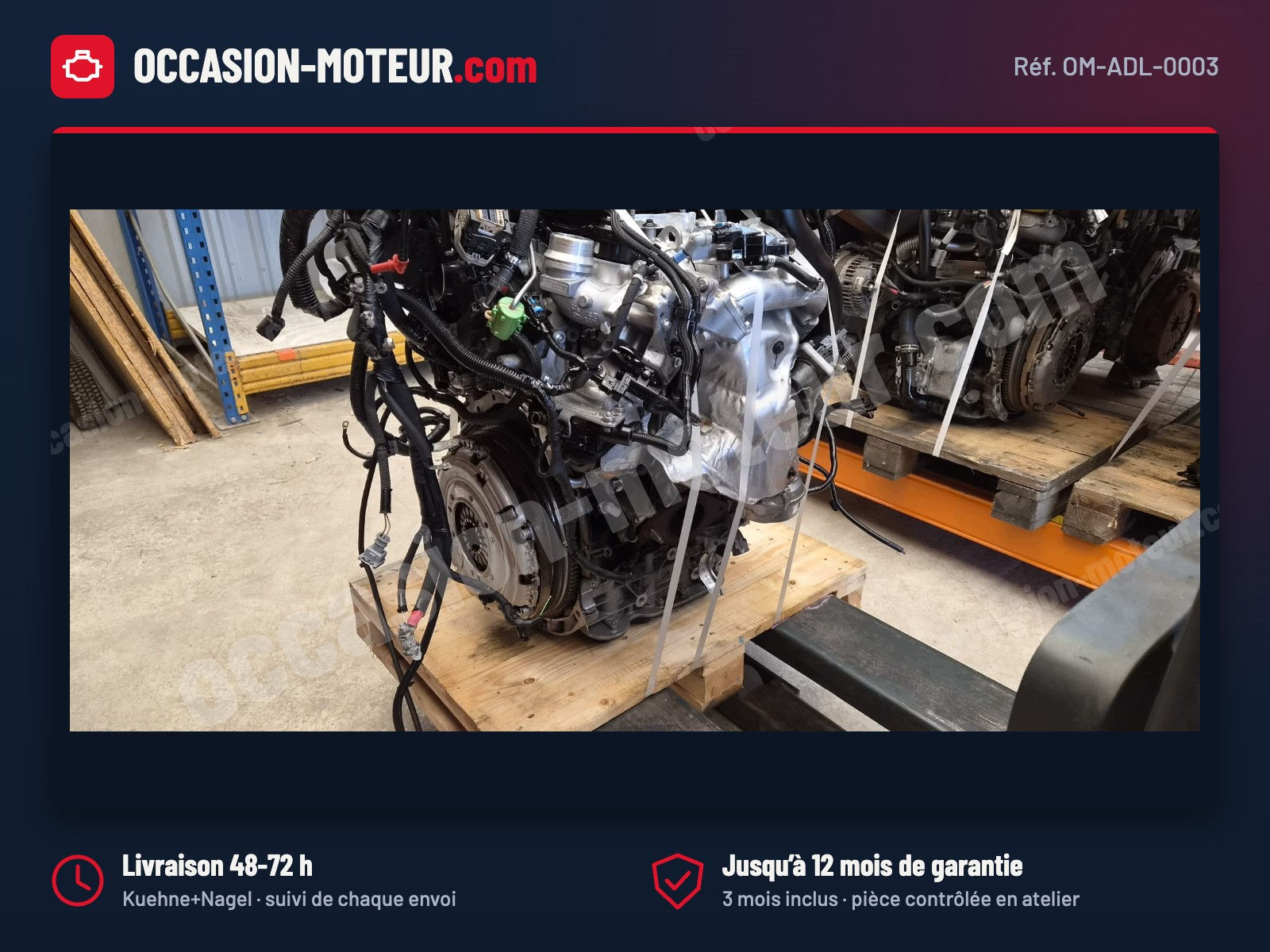 Moteur Renault Master III 2.3 dCi biturbo M9TF716 64 000 km complet