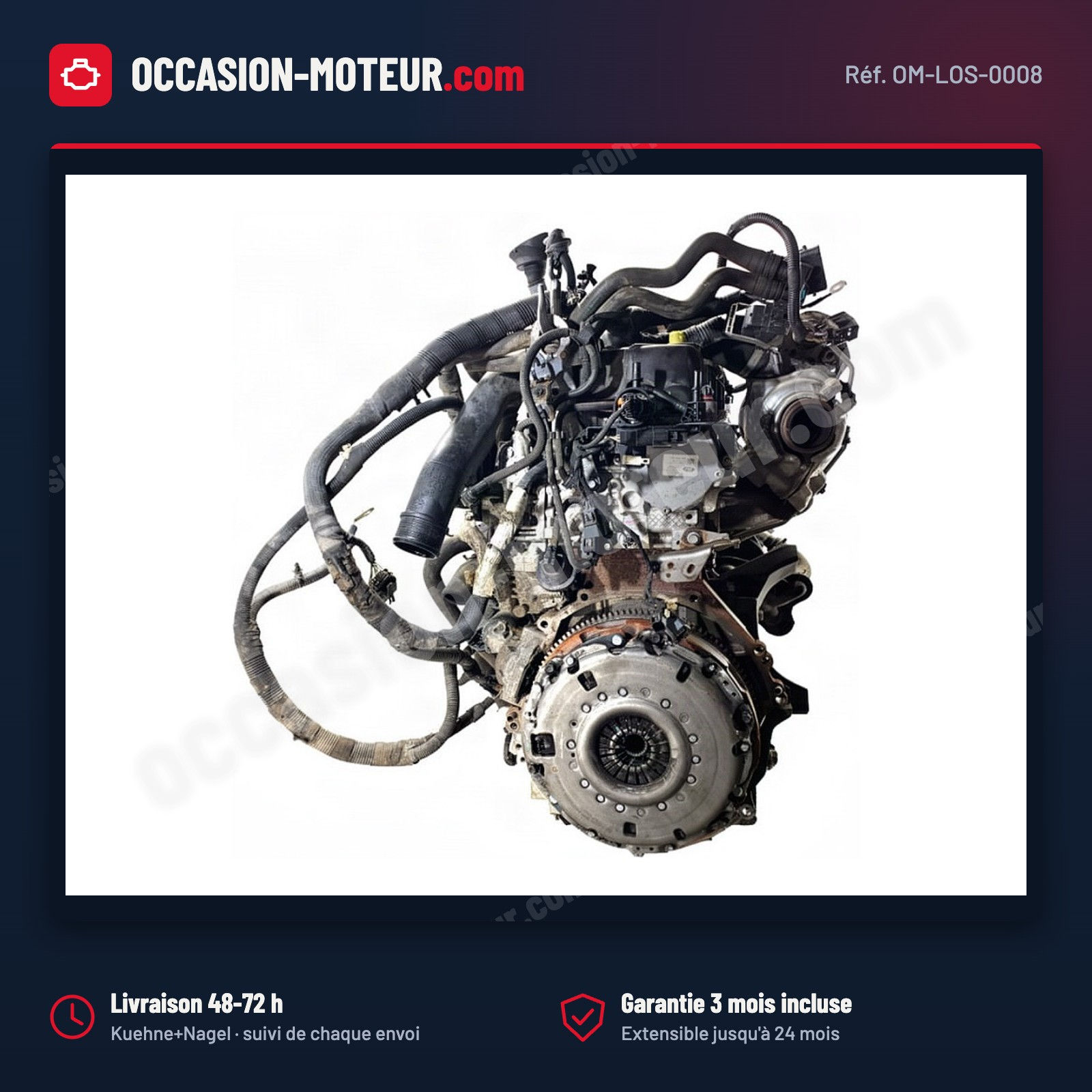 Moteur Ford Transit Custom 2.0 EcoBlue 130 ch YMF6 traction