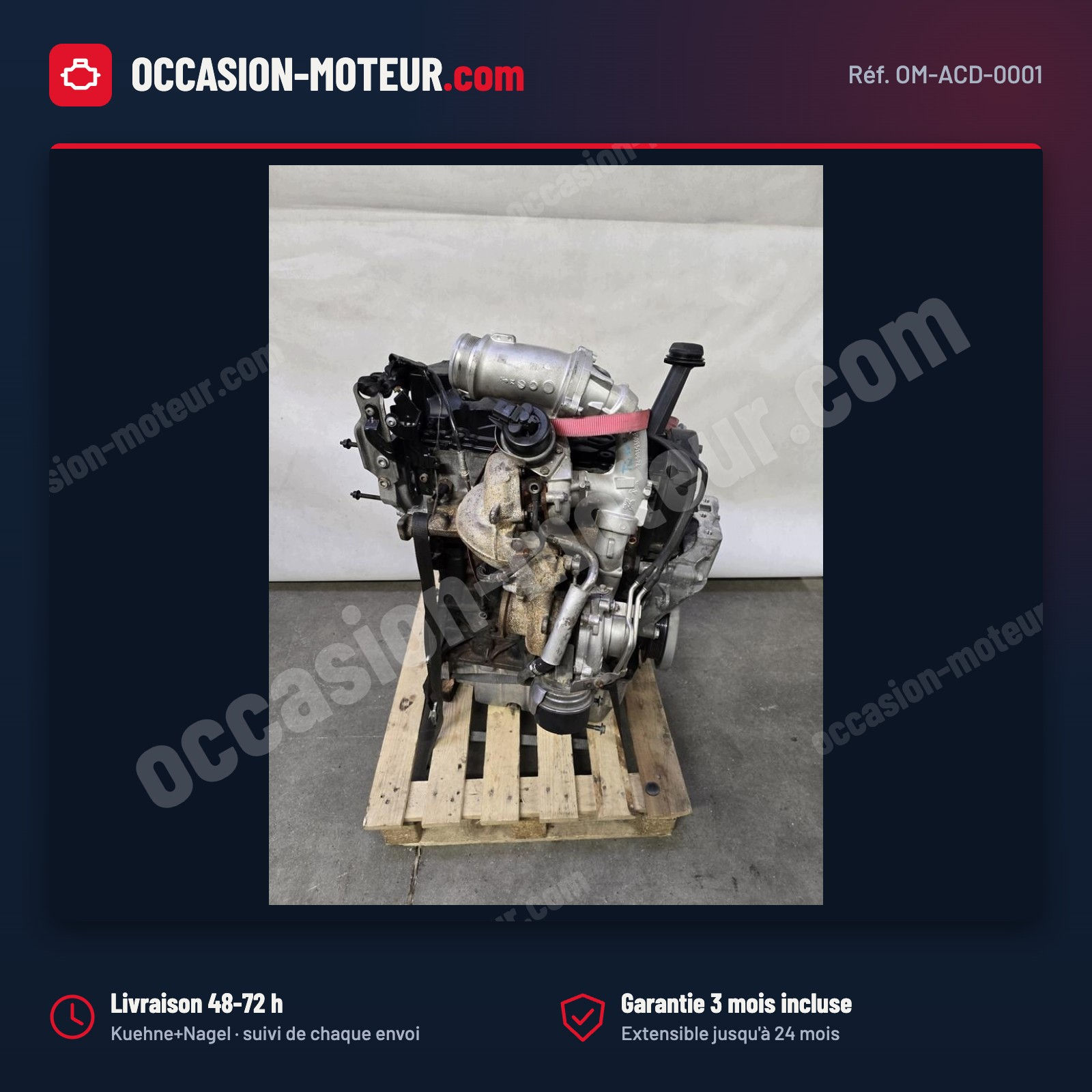 Moteur VW Crafter II / MAN TGE 2.0 BiTDI DAV traction 35 000 km