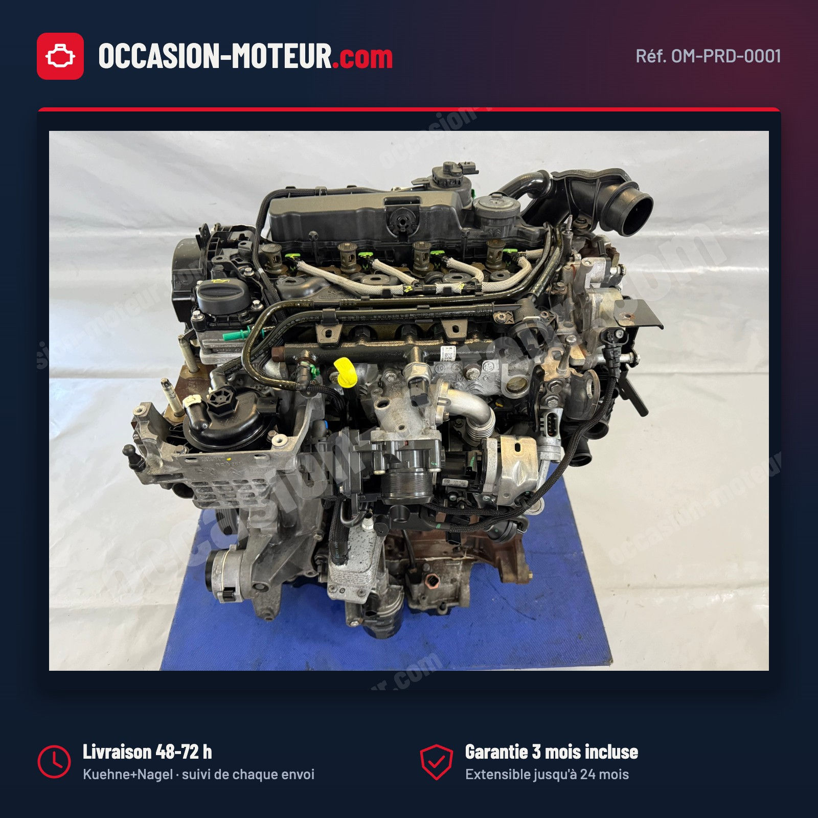 Moteur Ford Mondeo MK5 Kuga MK2 2.0 TDCi 150 T7CE Euro 6 140 000 km