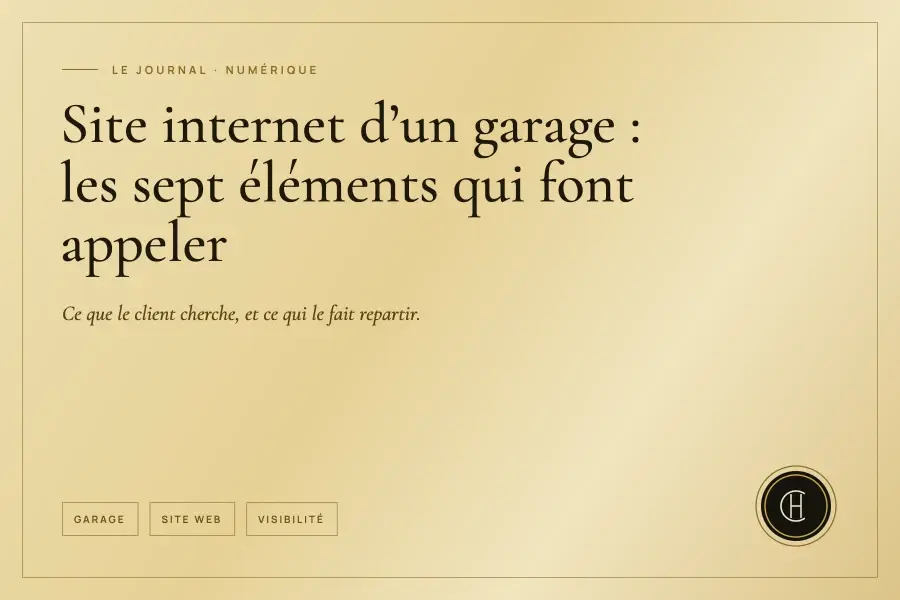 Site internet d'un garage : les sept éléments qui font appeler un client