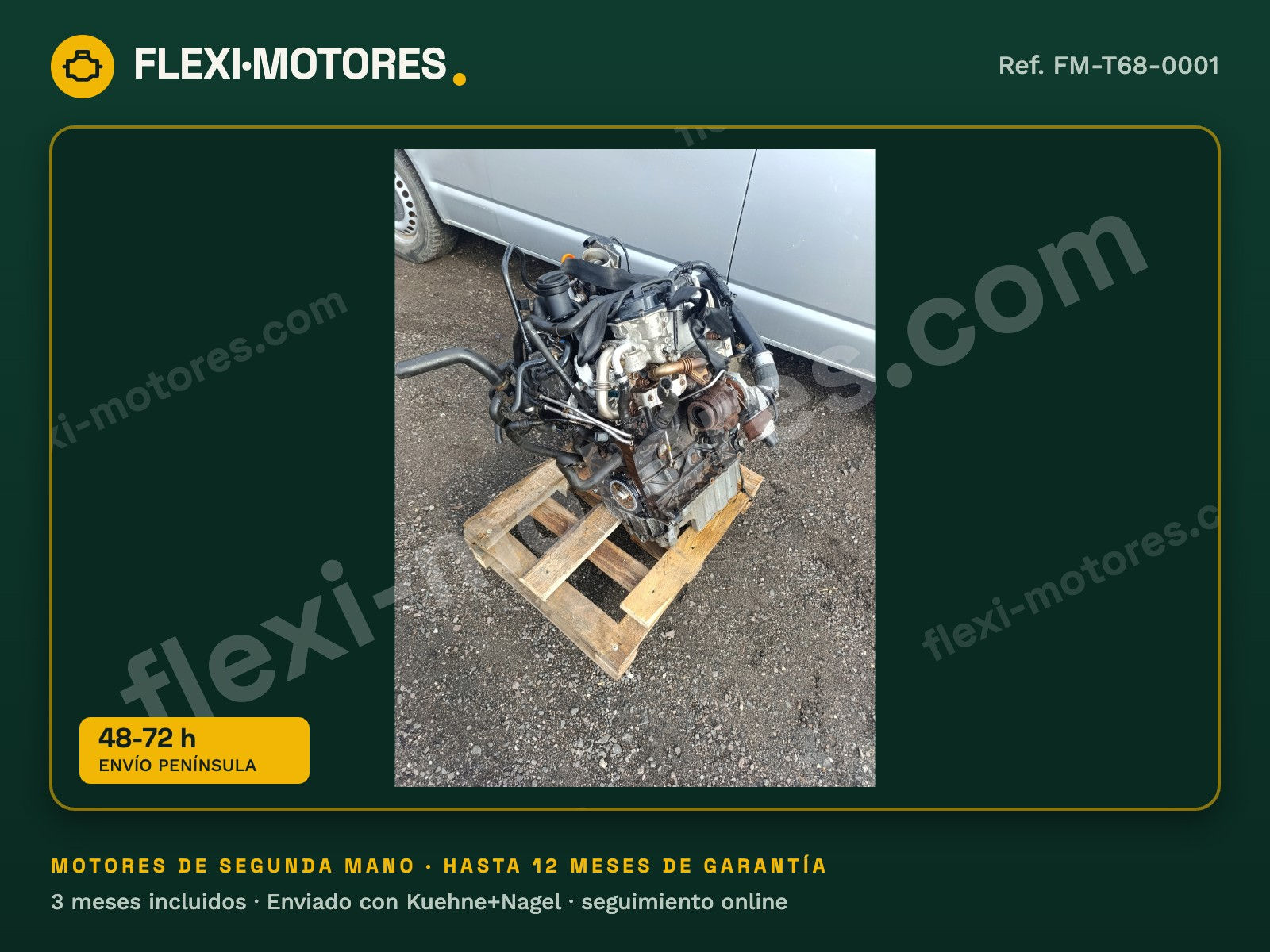 Motor VW Transporter T5 restyling T6 2.0 TDI CCHA 140 CV 134.000 km