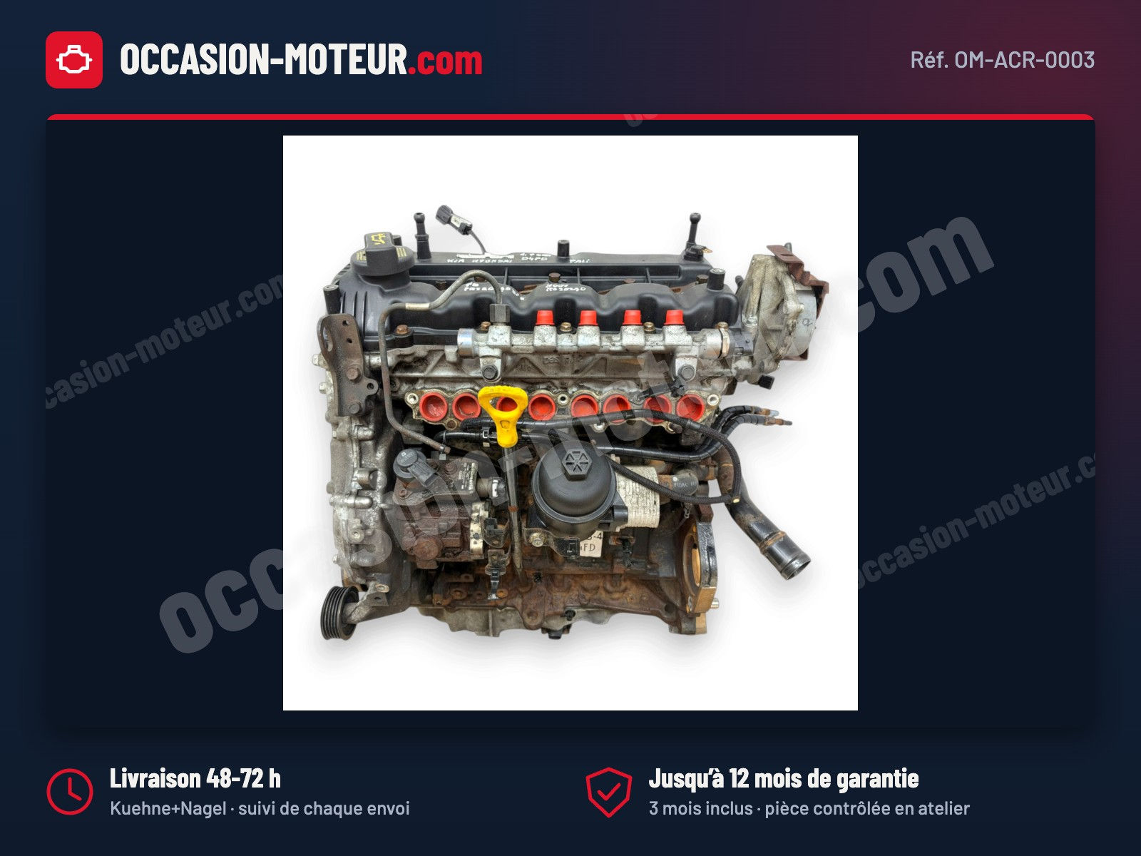 Moteur Hyundai i40 ix35 Tucson Kia Sportage 1.7 CRDi D4FD distribution neuve