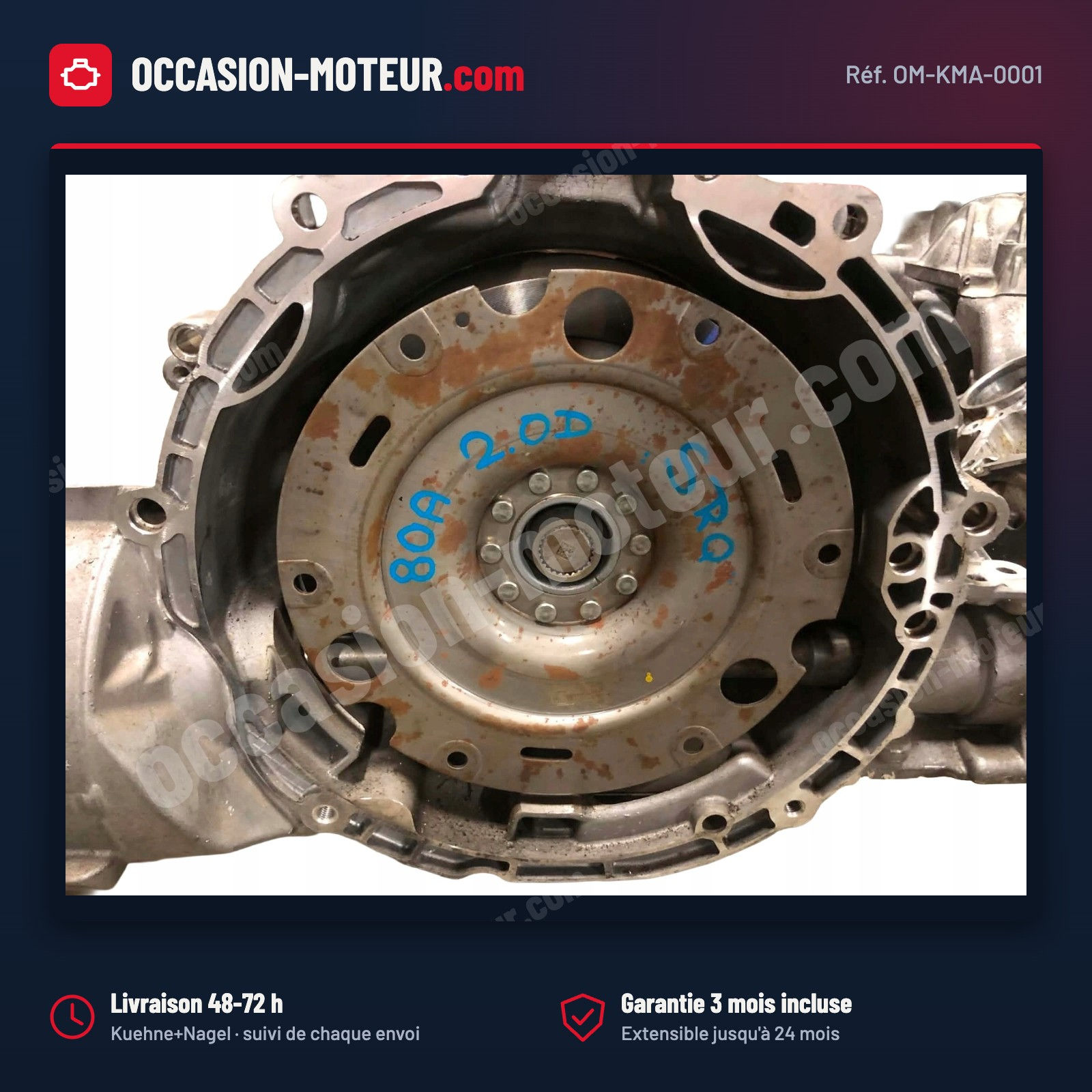 Boîte S tronic 7 rapports SRQ DL382 Audi Q5 FY 2.0 TDI quattro