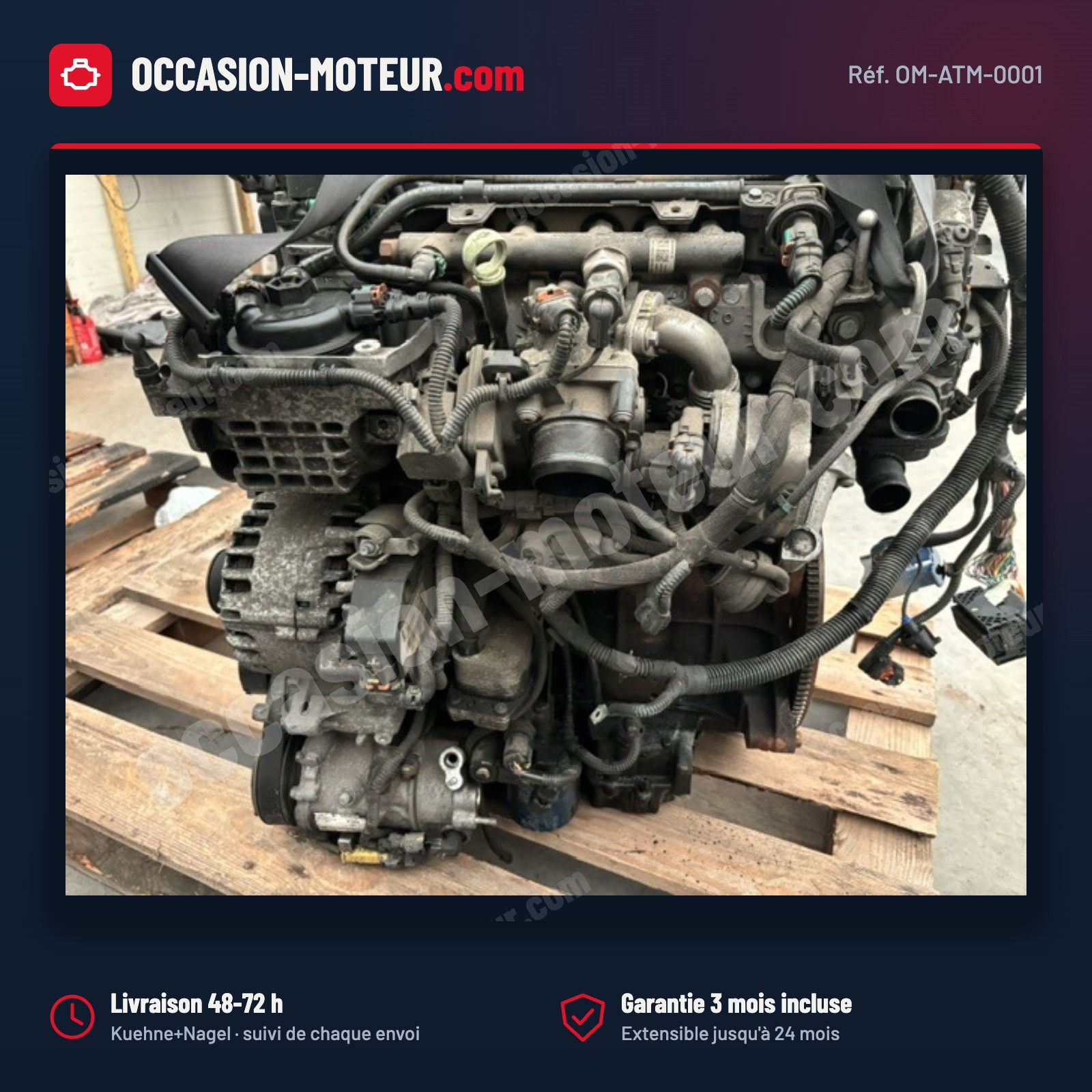 Moteur Peugeot Expert Citroën Jumpy Proace 2.0 BlueHDi DW10F complet