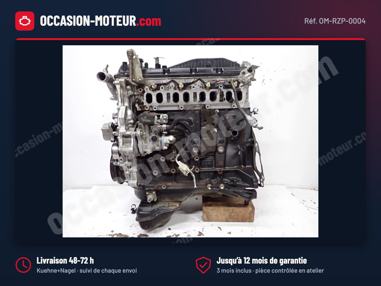Moteur Toyota Hilux VIII 2.4 D-4D 150 ch 2GD-FTV 2019 69 000 km