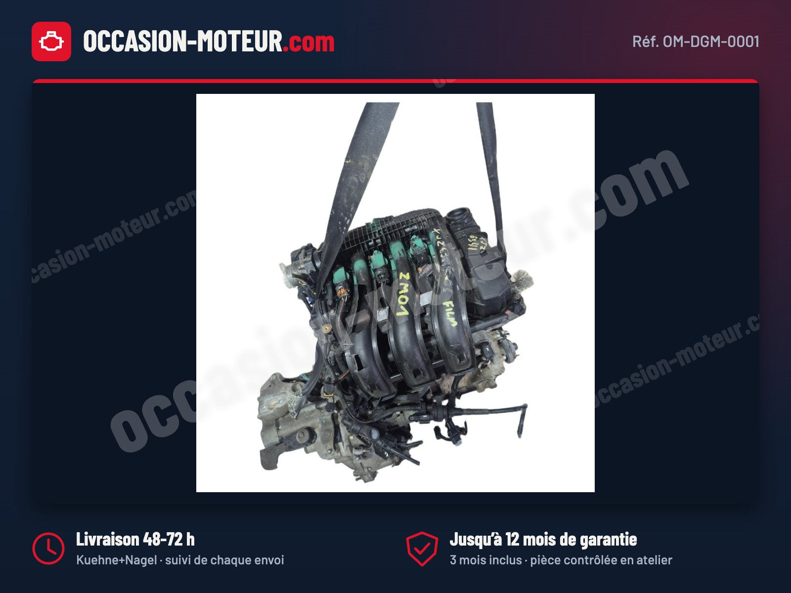 Moteur Peugeot 208 Citroën C3 II 1.0 VTi 68 ch ZM01 EB0