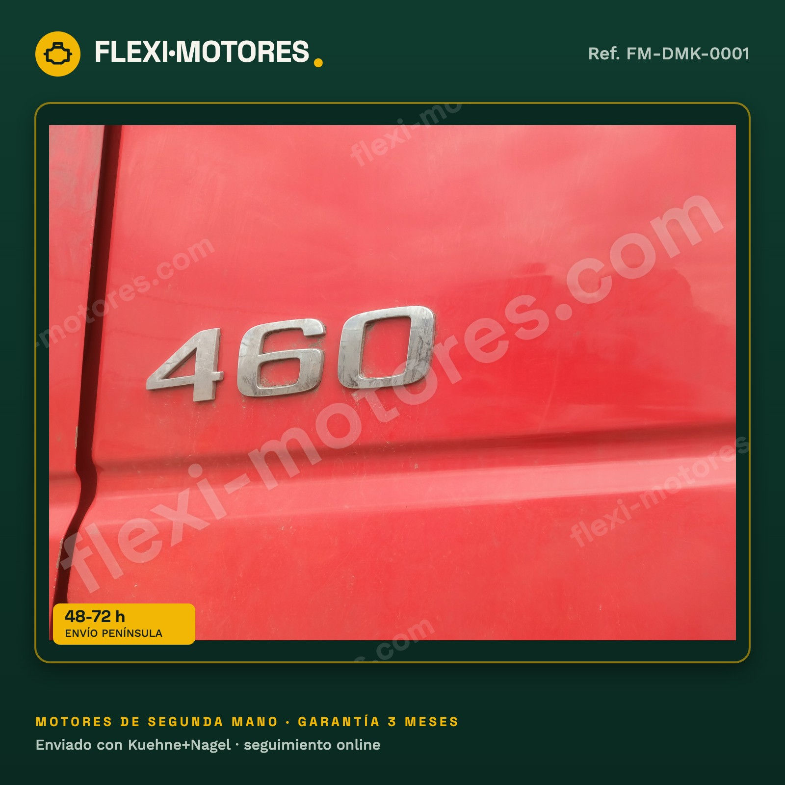 Motor camión Volvo FH4 D13K460 Euro 6 460 CV