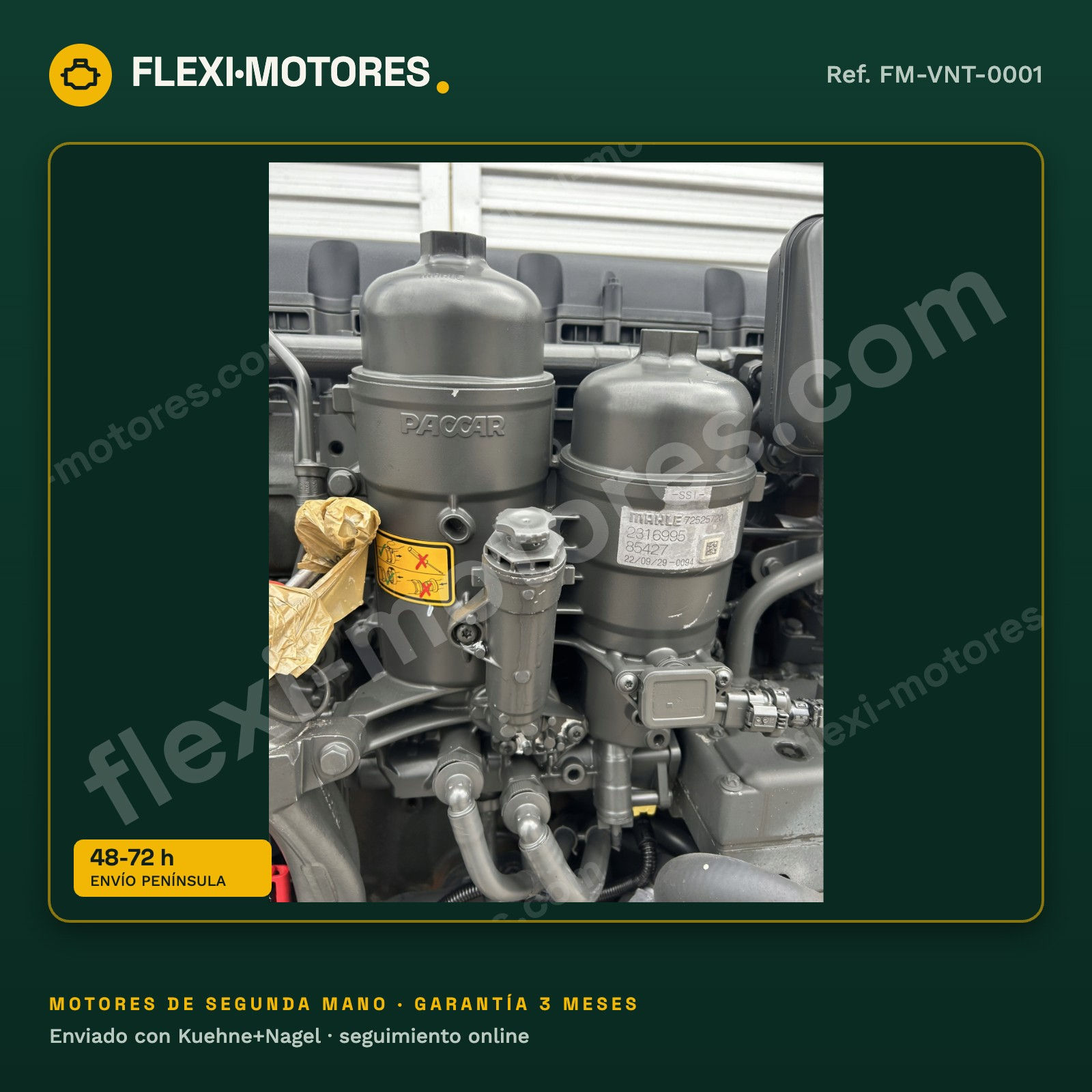 Motor camión DAF XF 106 / XG 480 MX-13 355 H5 Euro 6 2022 404 000 km
