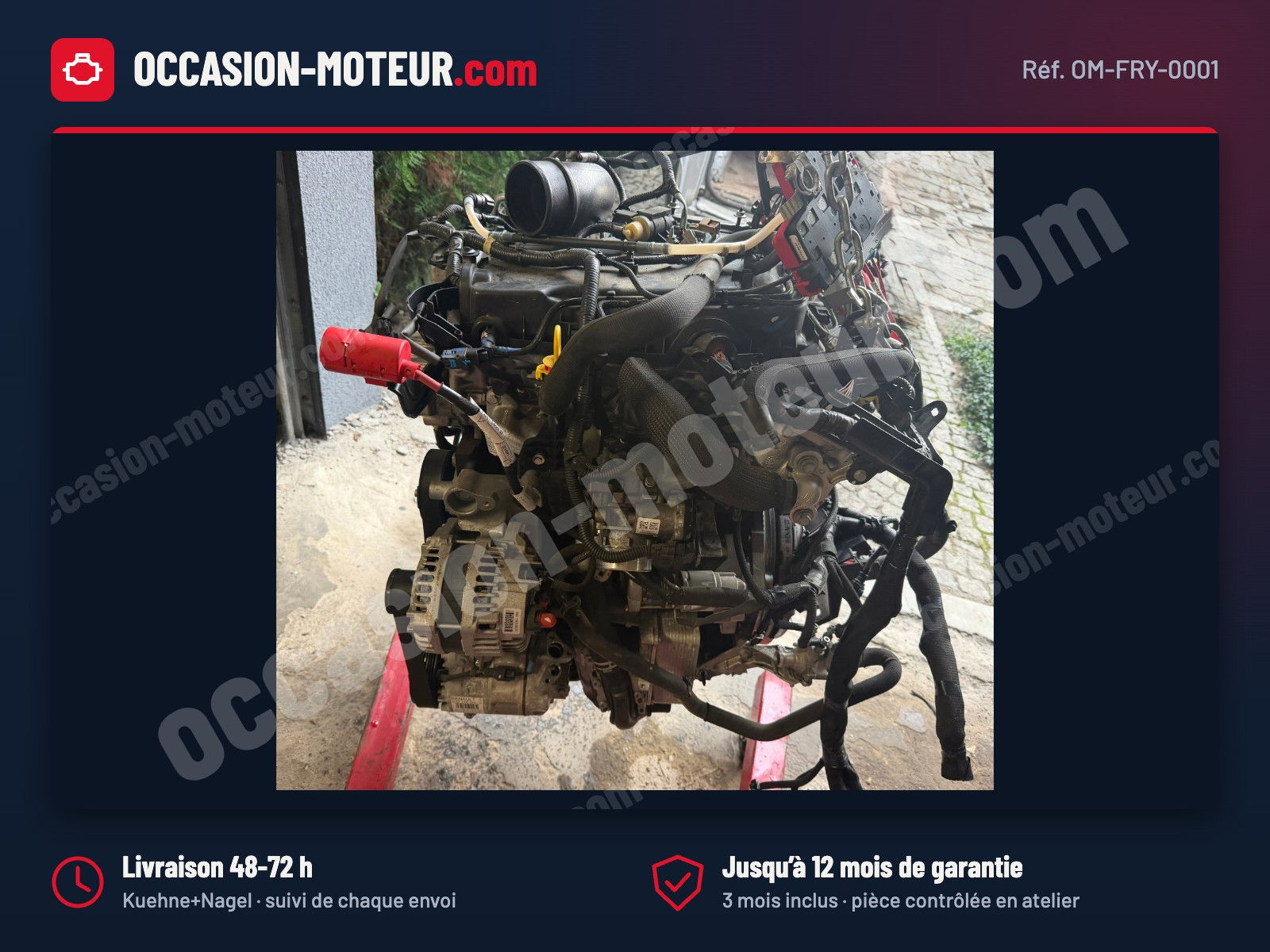 Moteur Renault Master III IV 2.3 dCi M9T708 2022 16 000 km