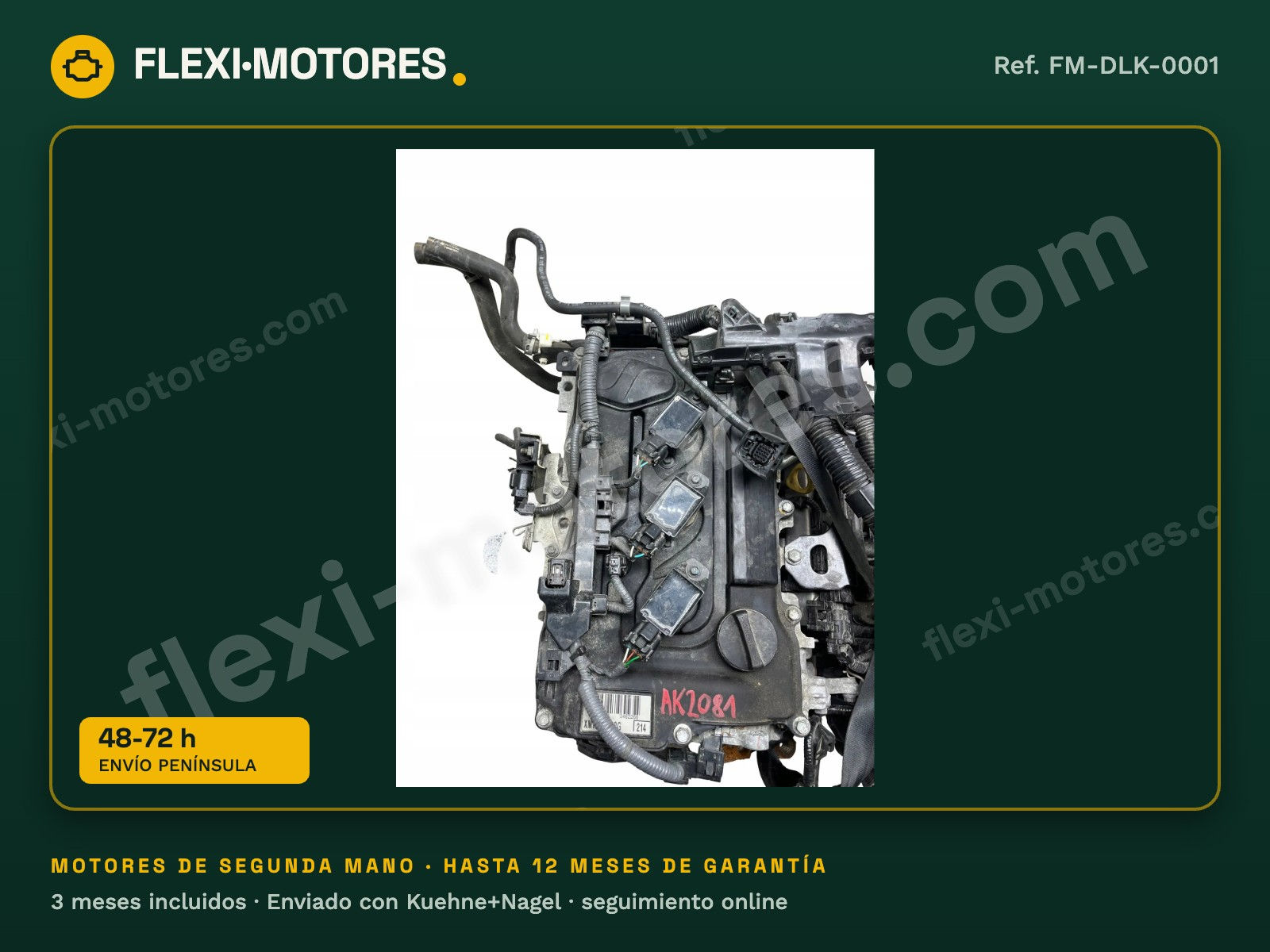 Motor Toyota Yaris IV P21 1.5 híbrido M15A-FXE 2022