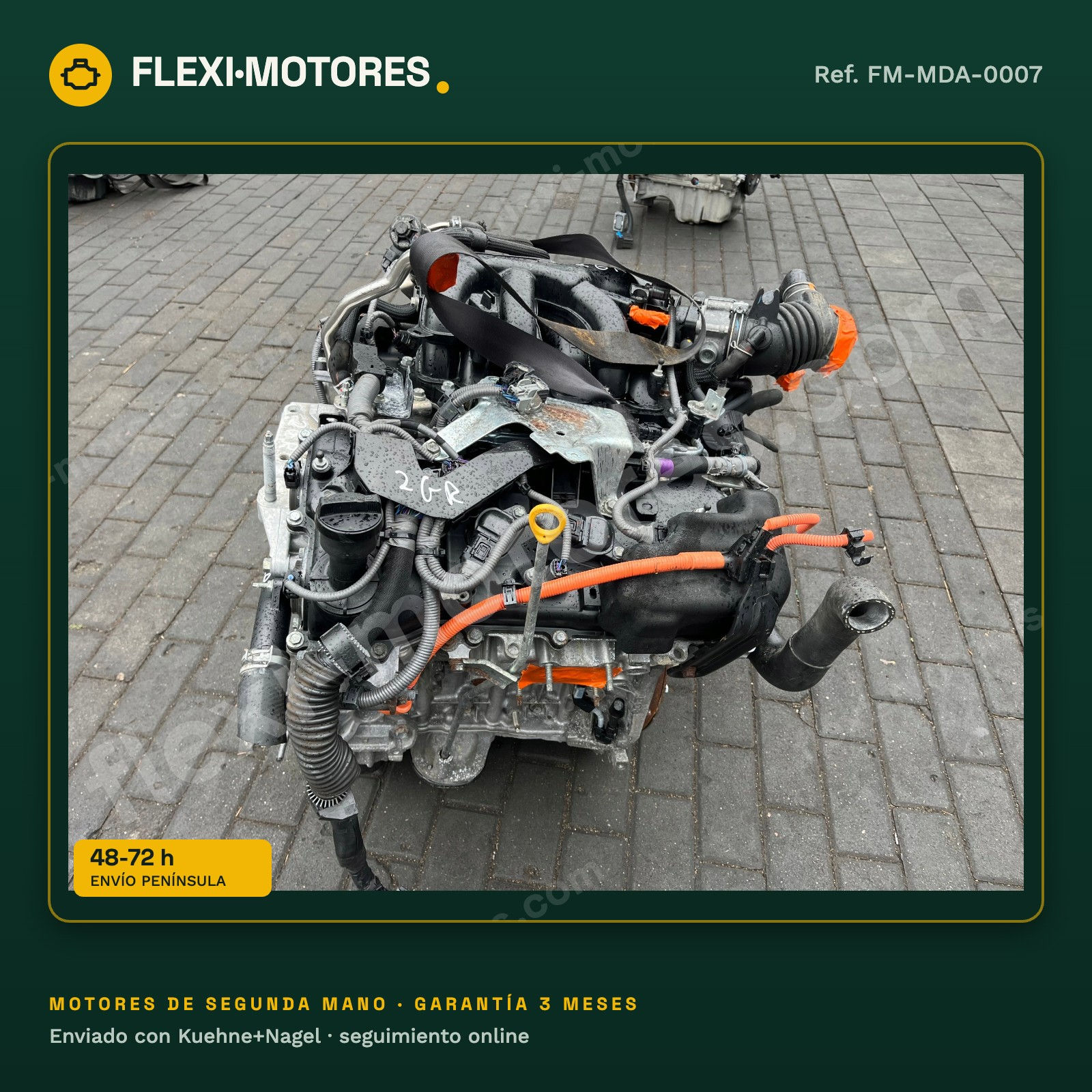 Motor Lexus RX 450h IV 3.5 V6 híbrido 2GR 68 000 km sin cableado