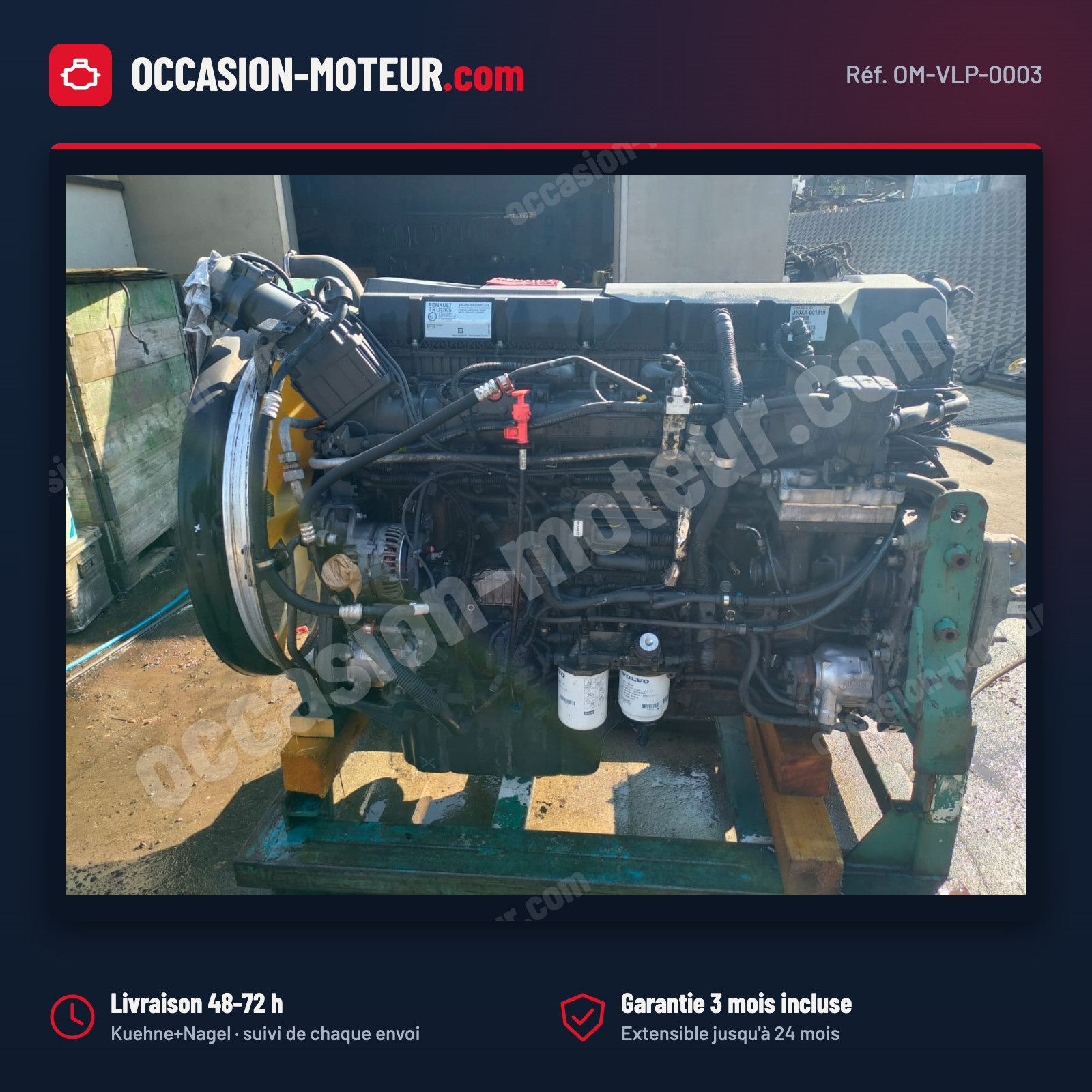Moteur PL Renault Trucks T 480 DTI 13 Euro 6 complet 2018