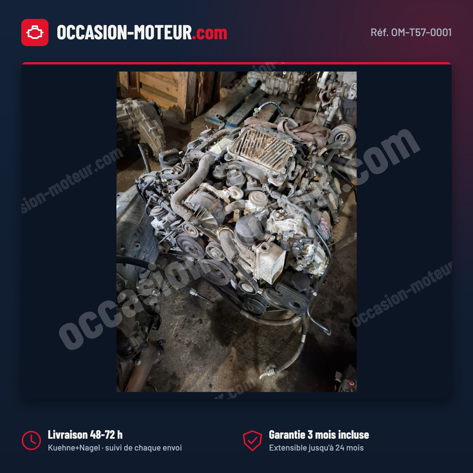 Moteur Mercedes GLK 350 X204 3.5 V6 M272.991 2010