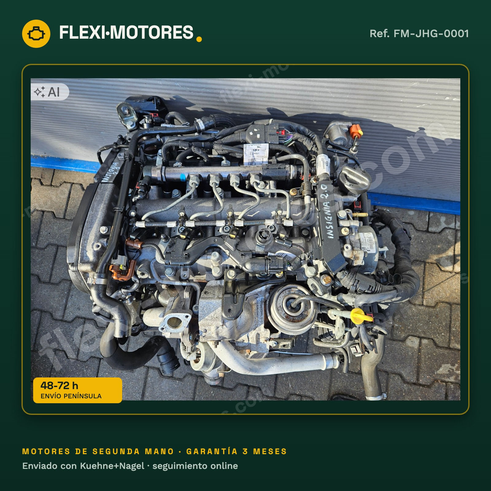 Motor Opel Insignia A 2.0 CDTI 195 CV A20DTR BiTurbo completo pocos kilómetros