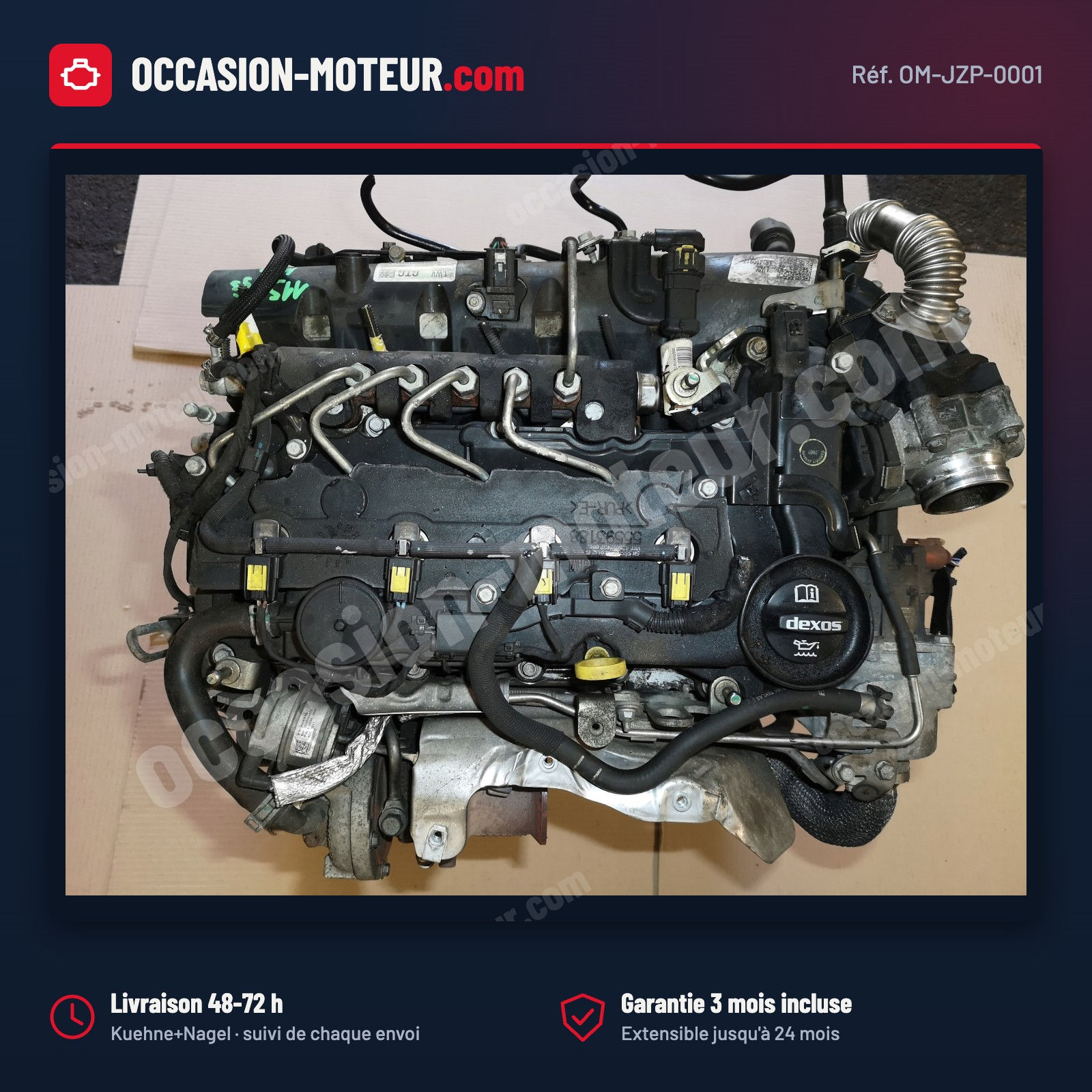 Moteur Opel Astra K 1.6 CDTI 136 ch B16DTH LWV complet Insignia Zafira