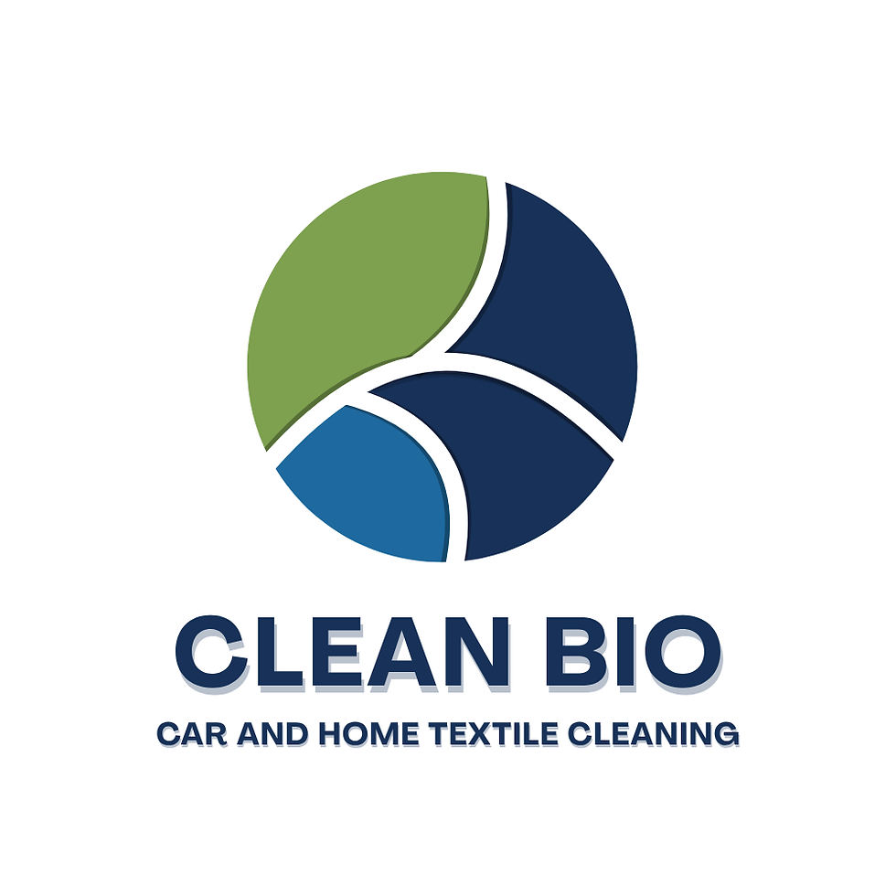 Logo clean bio car and home textile cleaning