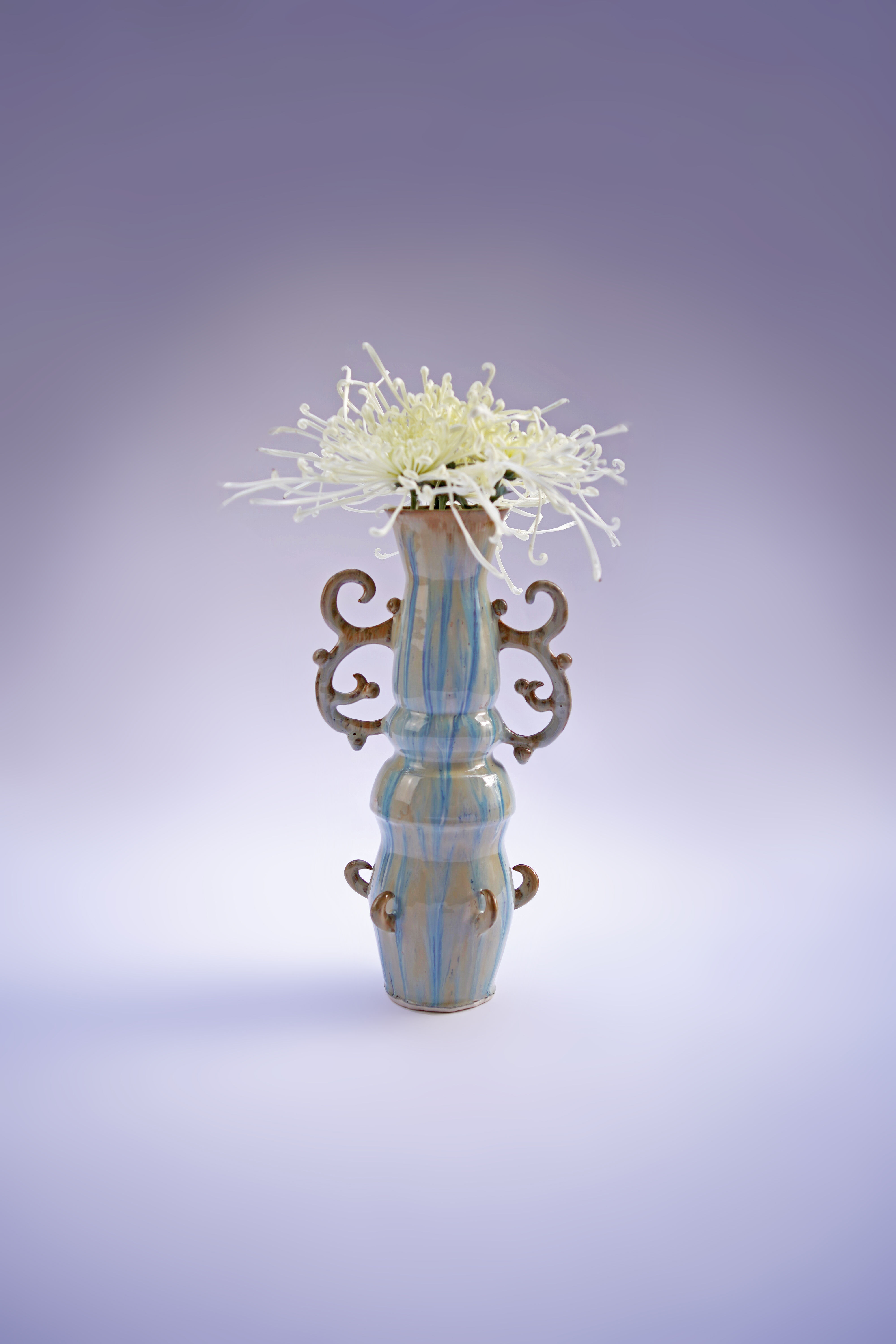Dreamscape of Eastern Garden - Vase N2 - Ocean Patina