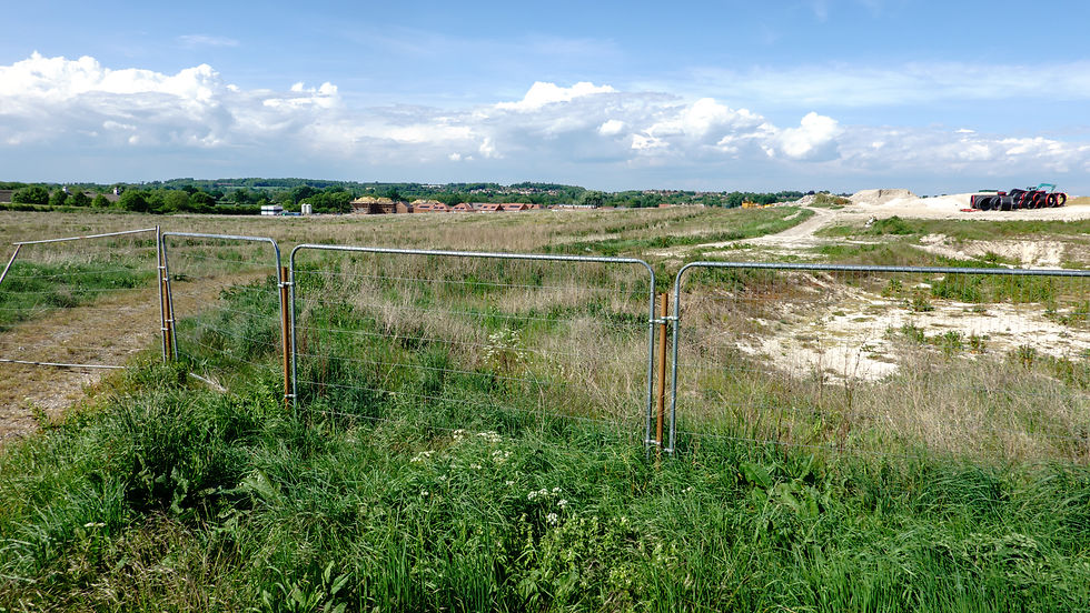 Walkers are kept well away from the building sites