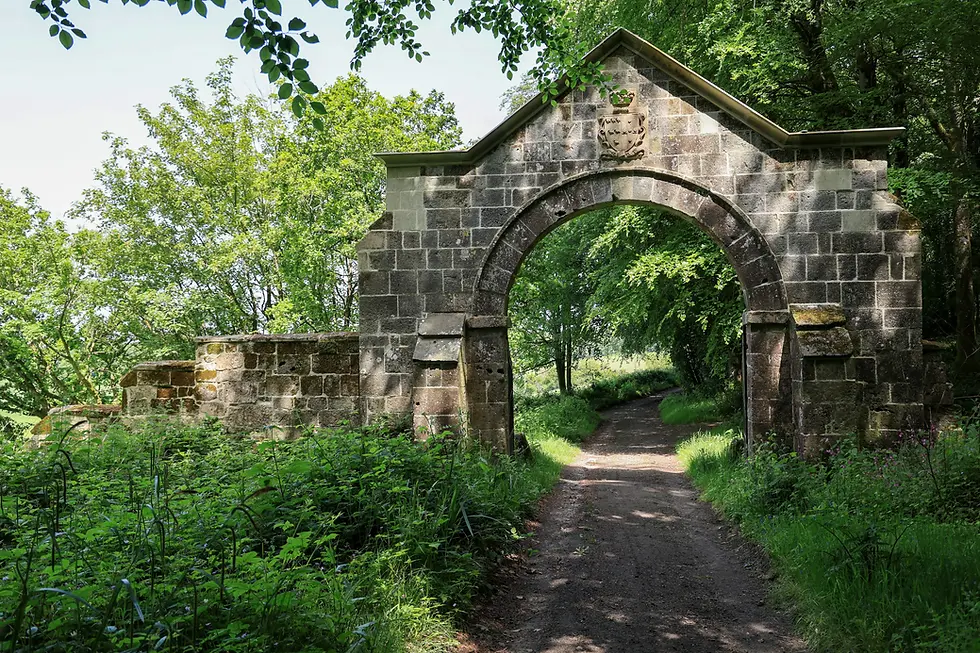Old Wardour Castle entrance gates
