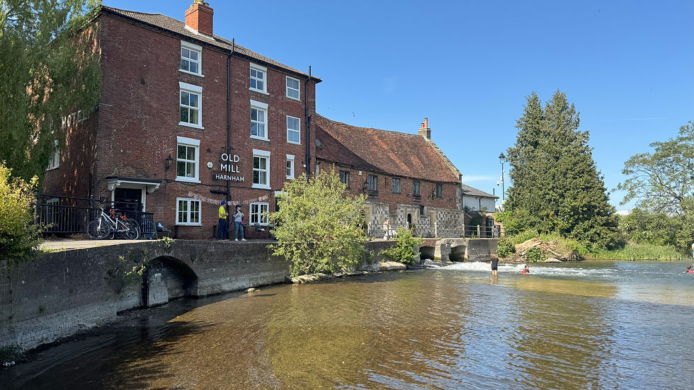 Keeping cool at the Old Mill at Harnham