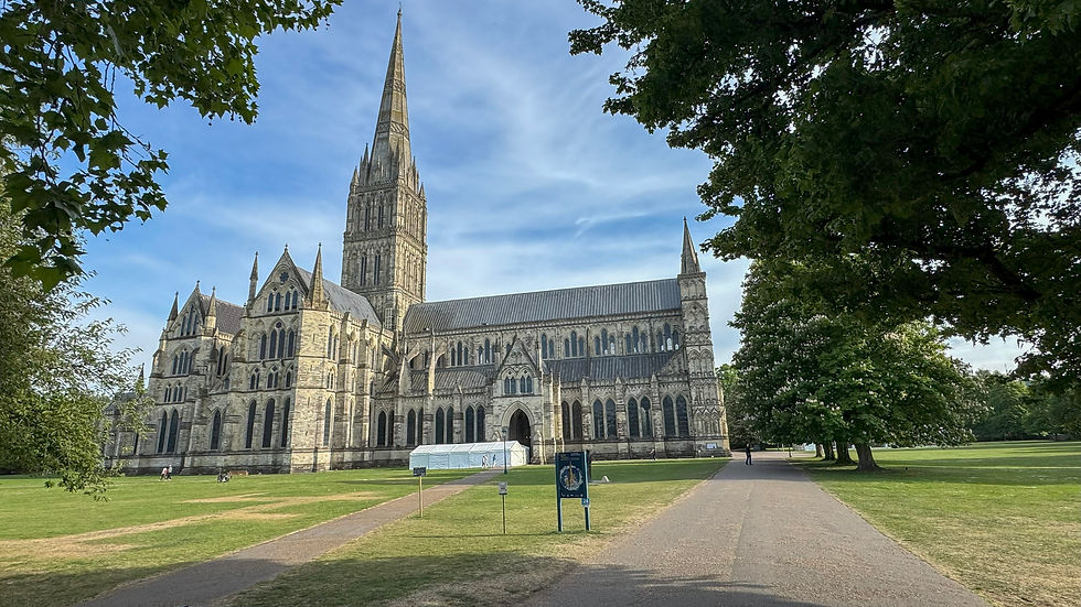 Salisbury Cathedral has the tallest spire in the UK