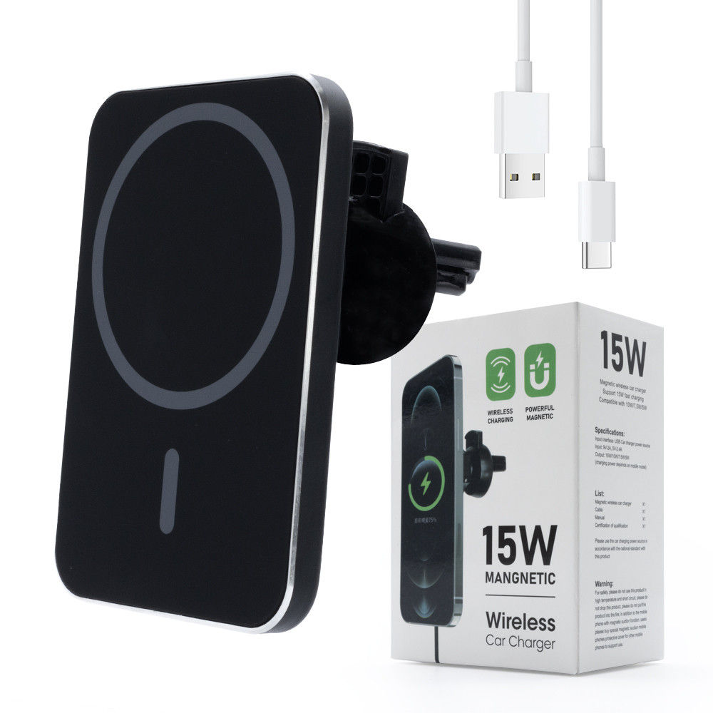 Ecobox car holder with inductive charging MagSafe 15W black