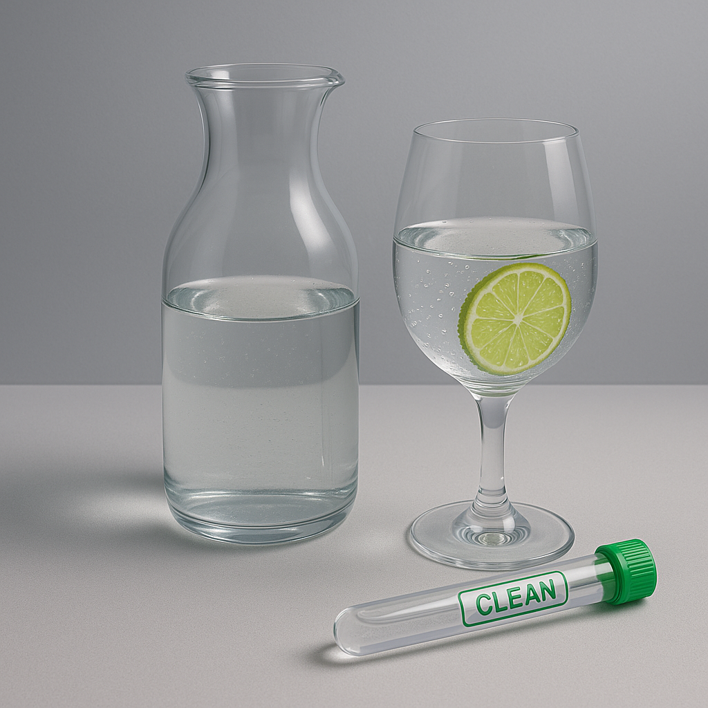 Wasseranalyse für - Wasser zum Trinken